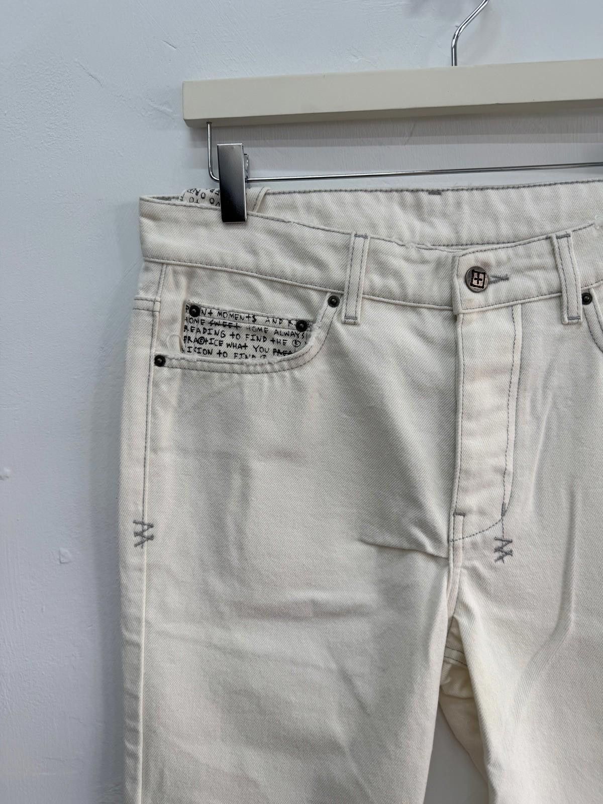 Ksubi new Ksubi mens denim jeans chitch white noise script 32 Size US 32 / EU 48 - 4 Thumbnail