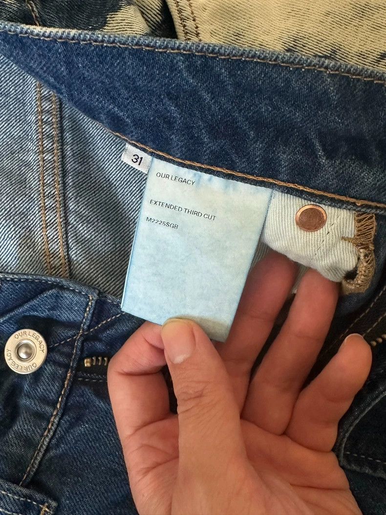 Our Legacy Our LegacyThird cut white smear jeans Size US 31 - 7 Thumbnail