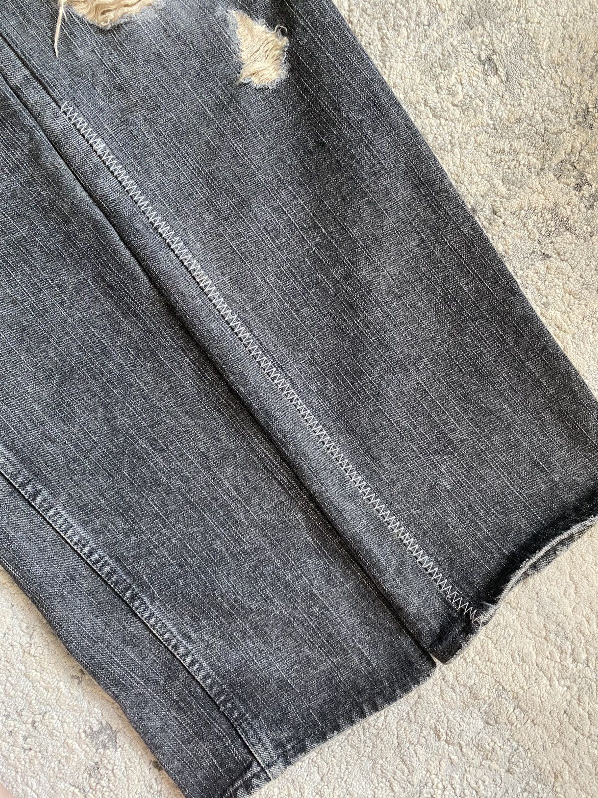 Number (N)ine Number (N)ine AW04 Patch Distressed Denim Size US 33 - 5 Thumbnail