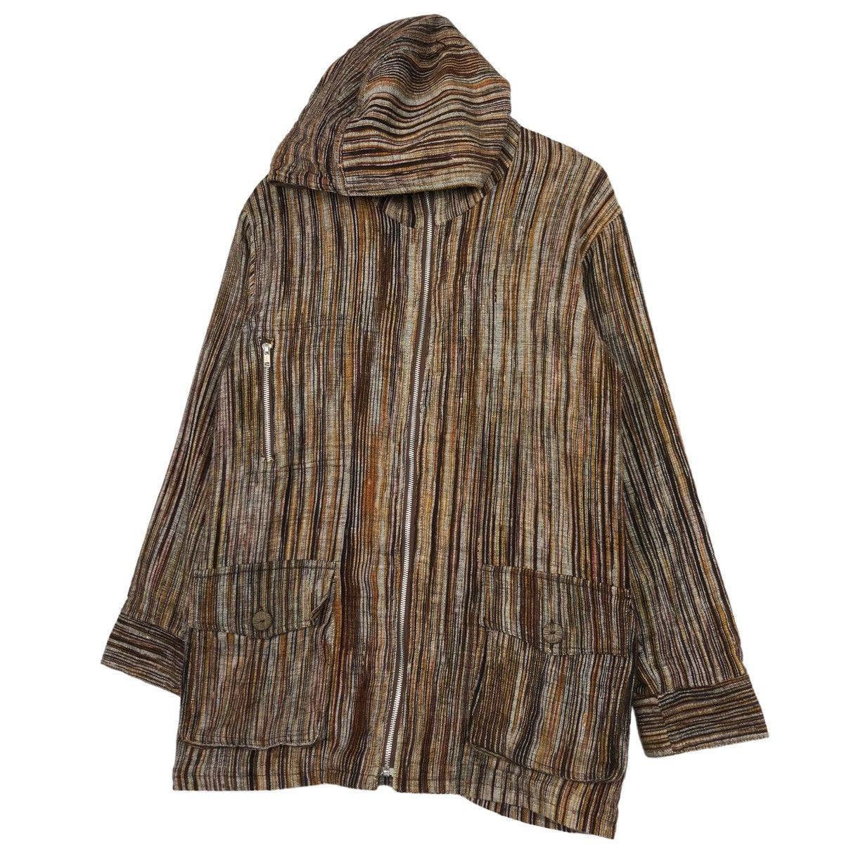 Japanese Brand × Kapital 💥TELA JAPAN WOOD PATTERN ZIPPER HOODIE JACKET Size US L / EU 52-54 / 3 - 2 Thumbnail