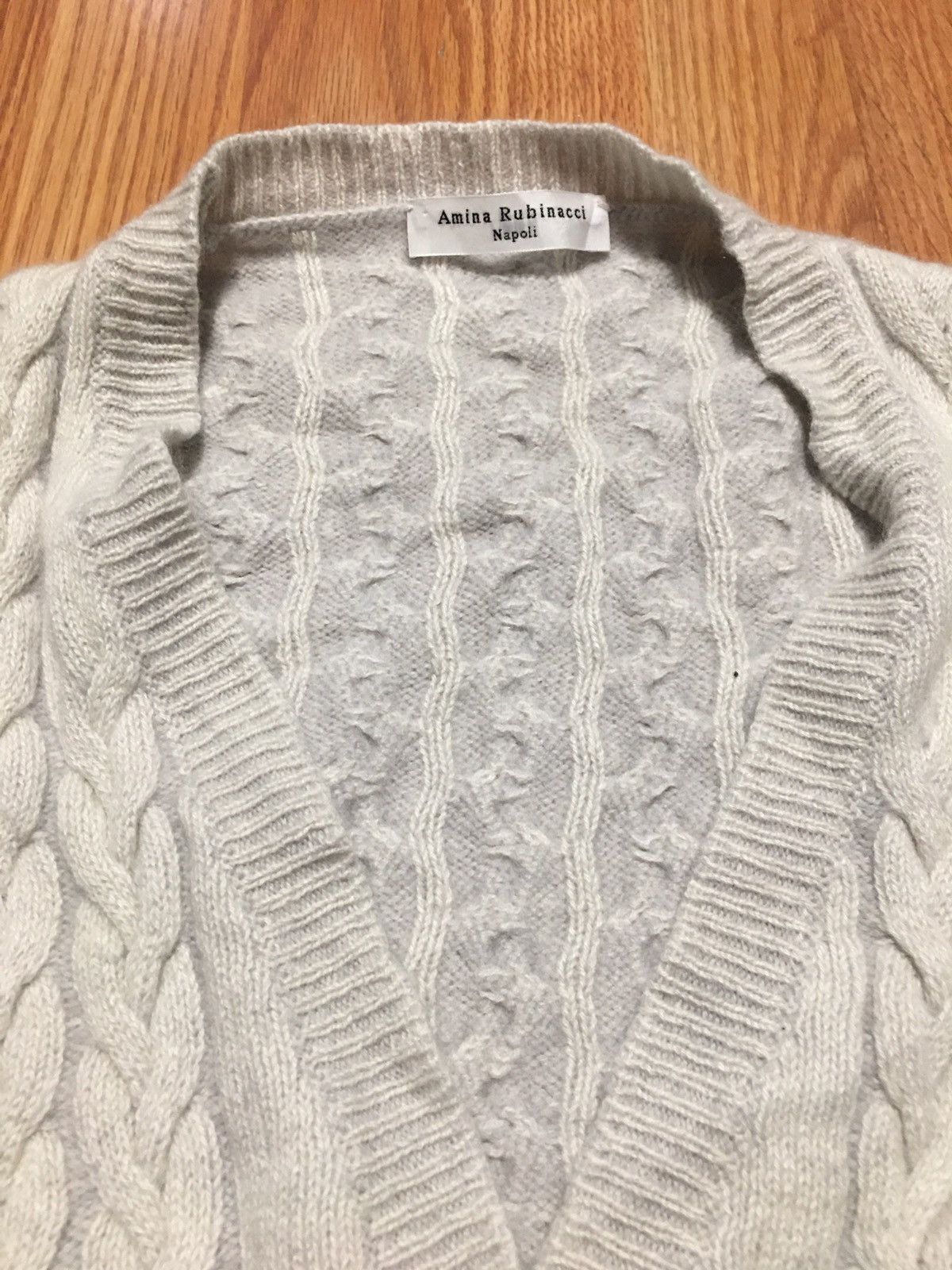 Amina Rubinacci Amina Rubinacci Cashmere Knit Cardigan Sweater Size EU42 Size M / US 6-8 / IT 42-44 - 7 Thumbnail