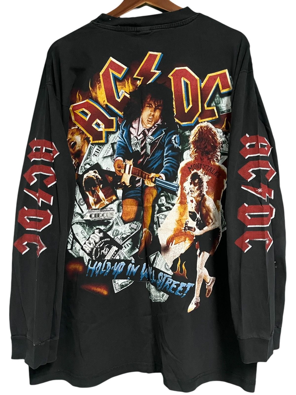 Ac/Dc × Band Tees × Vintage Vintage AC/DC 90s long sleeves t shirt 