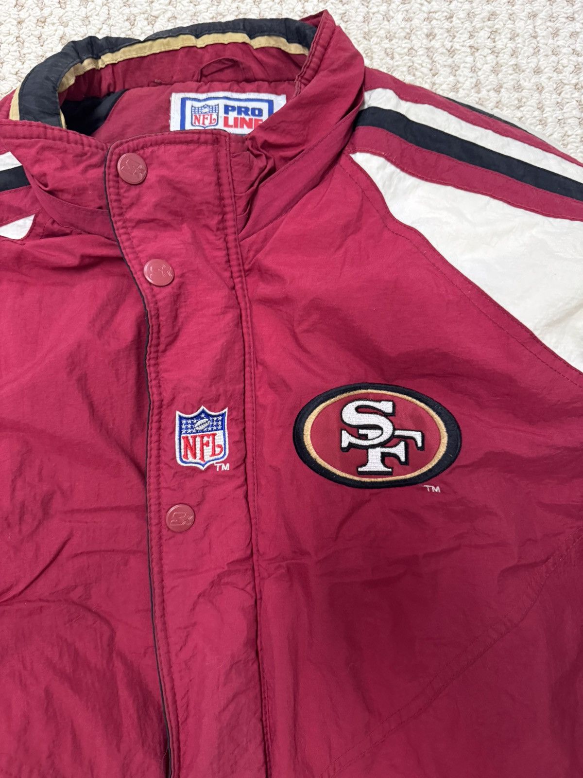 Starter × Vintage Vintage Starter San Francisco 49ers Jacket Size US L / EU 52-54 / 3 - 2 Thumbnail