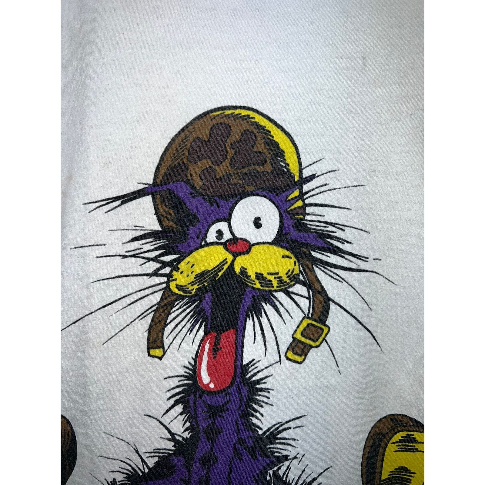 Hanes Vintage Operation Desert Shield Shirt Bill The Cat Tee 90s M Size US M / EU 48-50 / 2 - 3 Thumbnail