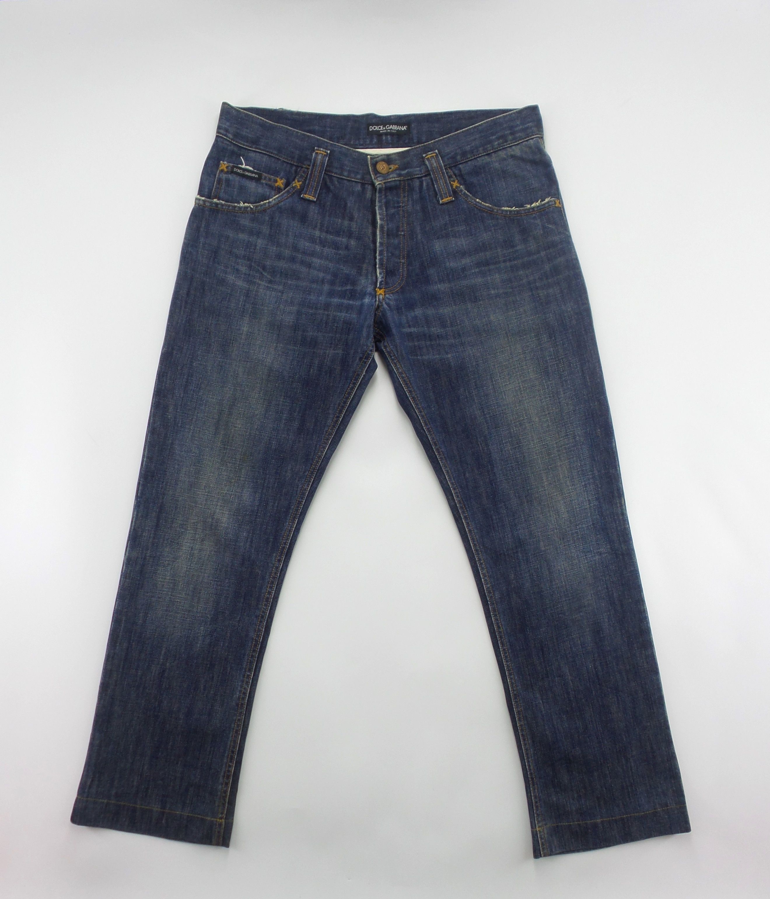 Dolce & Gabbana Dolce & Gabbana Button Fly Stonewashed Jeans W34xL38.5 Size US 34 / EU 50 - 1 Thumbnail