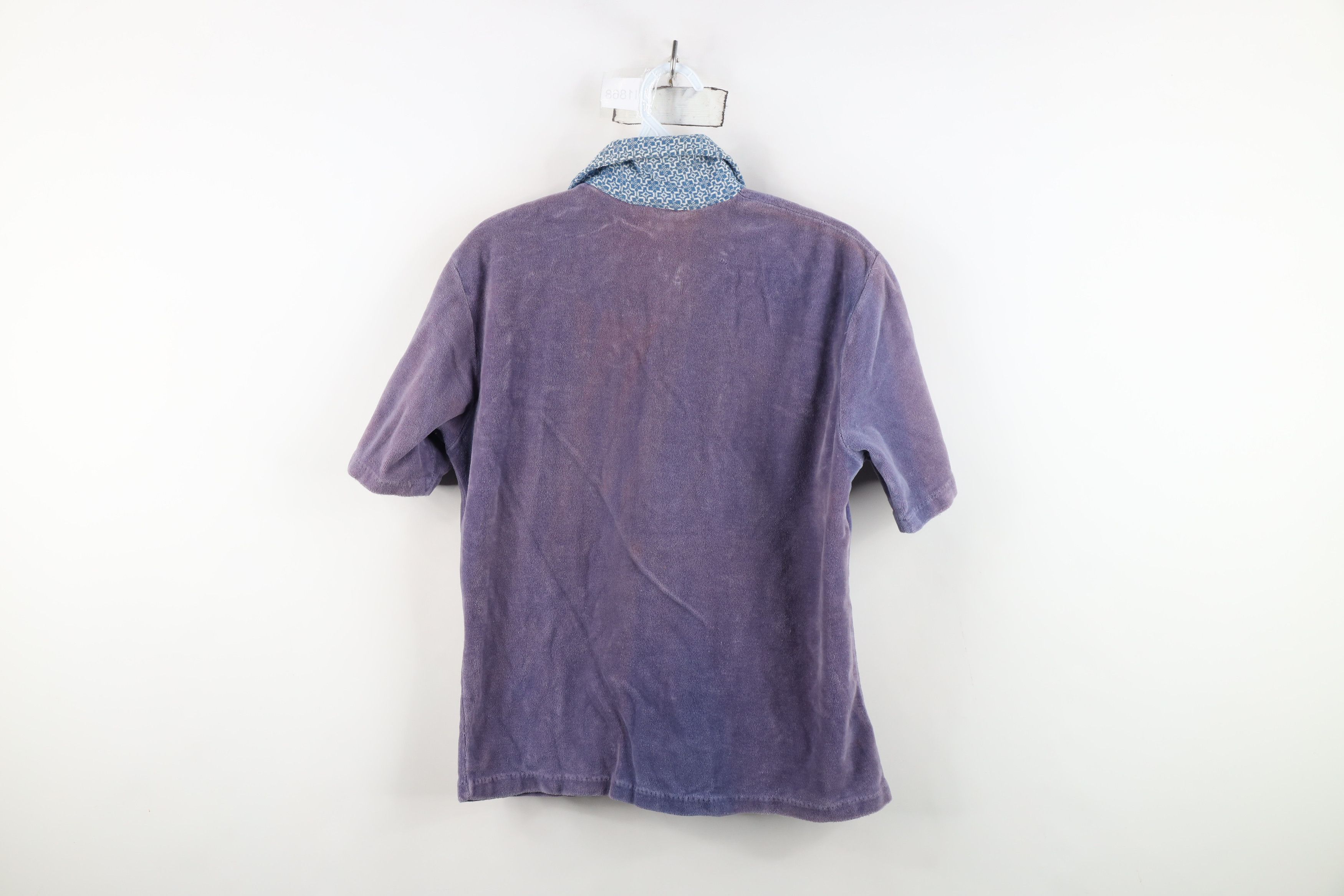 Vintage Vintage 60s 70s Streetwear Velour Collared Polo Shirt USA Size US S / EU 44-46 / 1 - 12 Thumbnail