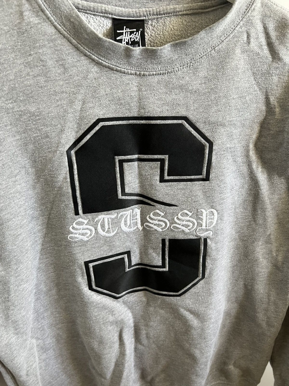 Stussy Stussy grey cotton s-logo sweatshirt Size US M / EU 48-50 / 2 - 2 Thumbnail