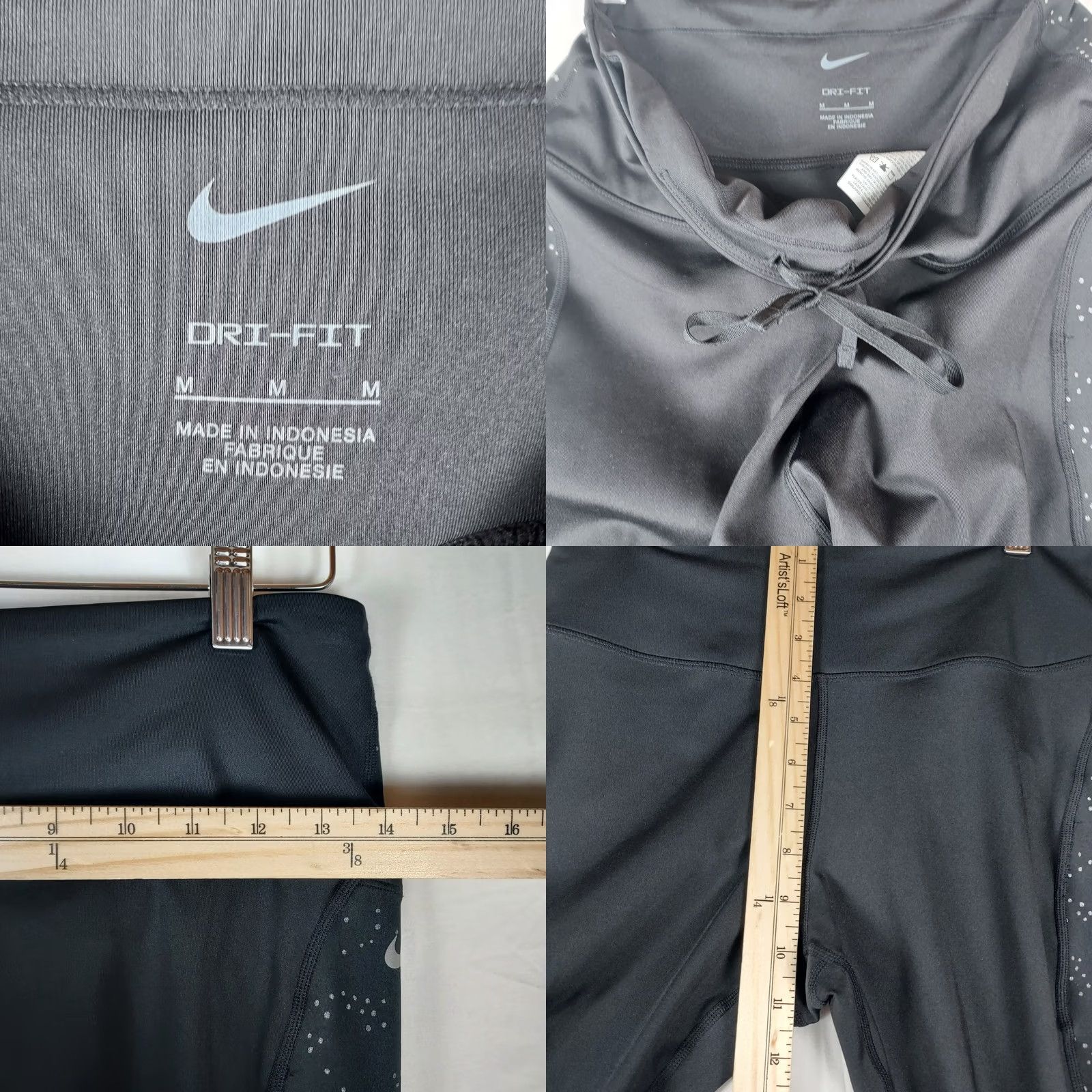 Nike Nike Dri-Fit Leggings Women’s M Black Athletic Compression Running Pants Size 32" / US 10 / IT 46 - 8 Thumbnail