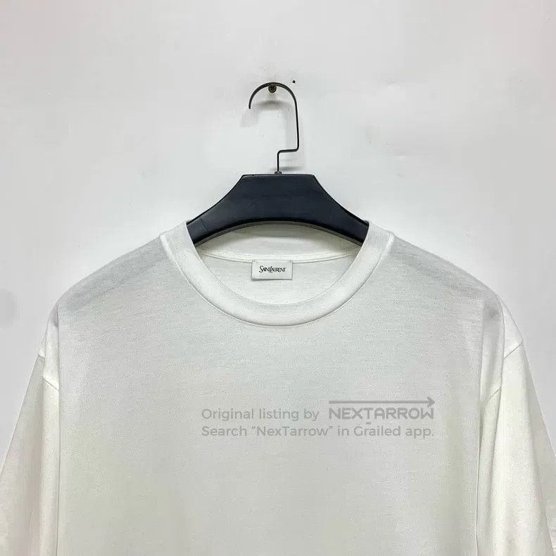 Saint Laurent Paris Saint Laurent Paris Solid Color Logo Patch Round Neck Shor Size US XL / EU 56 / 4 - 5 Thumbnail