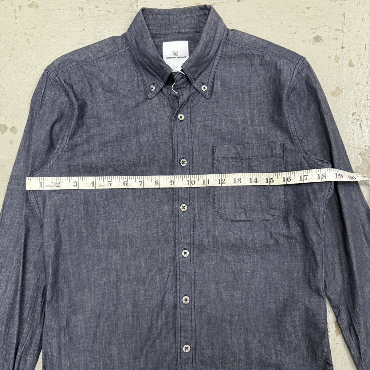 uniform experiment Uniform Experiment Raw Denim Button Up Shirt Size US S / EU 44-46 / 1 - 5 Thumbnail
