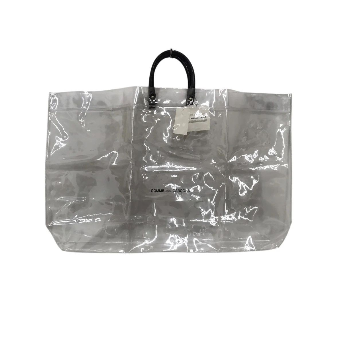 Comme Des Garcons Pvc Tote Bag Black | Grailed