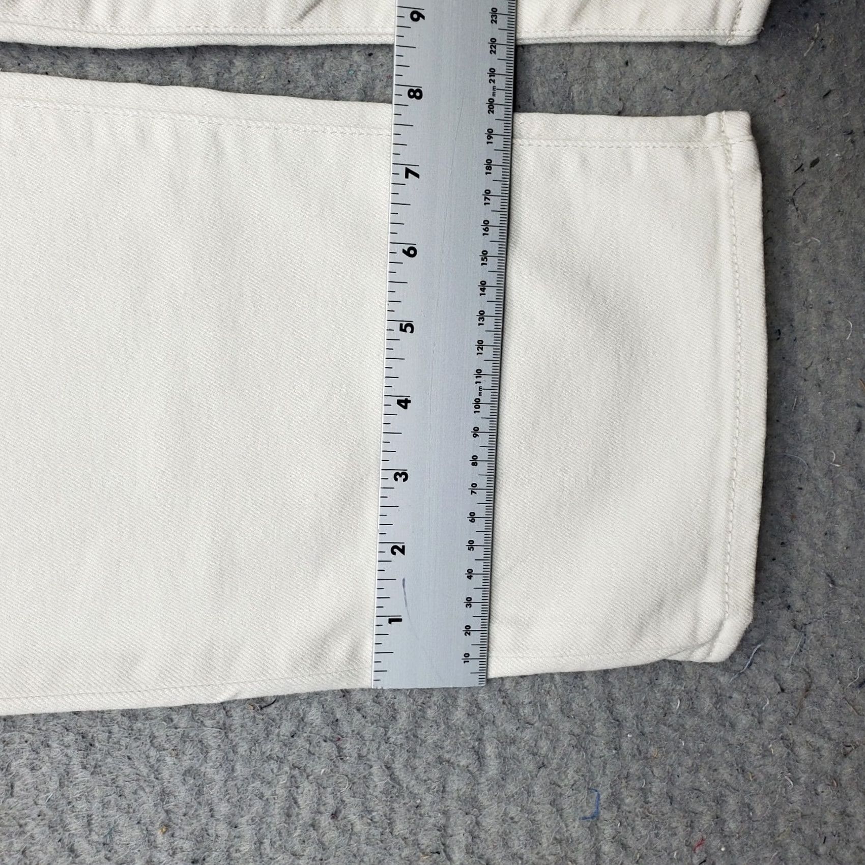 Vintage Hidden Womens Jeans 27 White Crop Wide-Leg Vtg Tracey Sea Salt Wash HD1551ST-SS Size 27" / US 4 / IT 40 - 5 Thumbnail