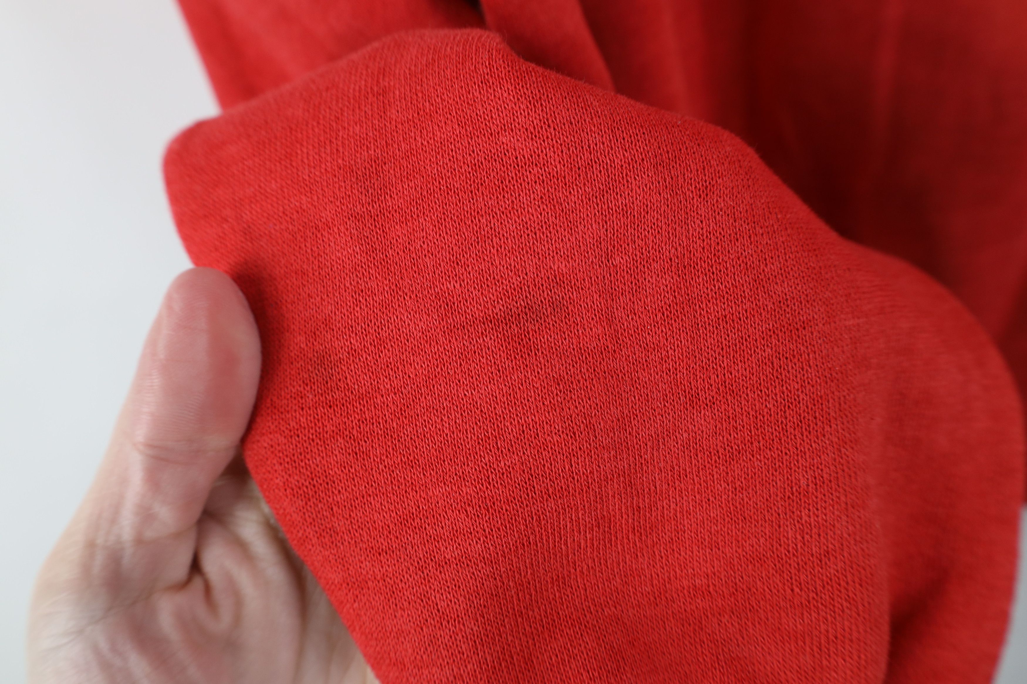 Vintage Vintage 70s Streetwear Boxy Fit Crewneck Sweatshirt Red USA Size US XL / EU 56 / 4 - 6 Thumbnail