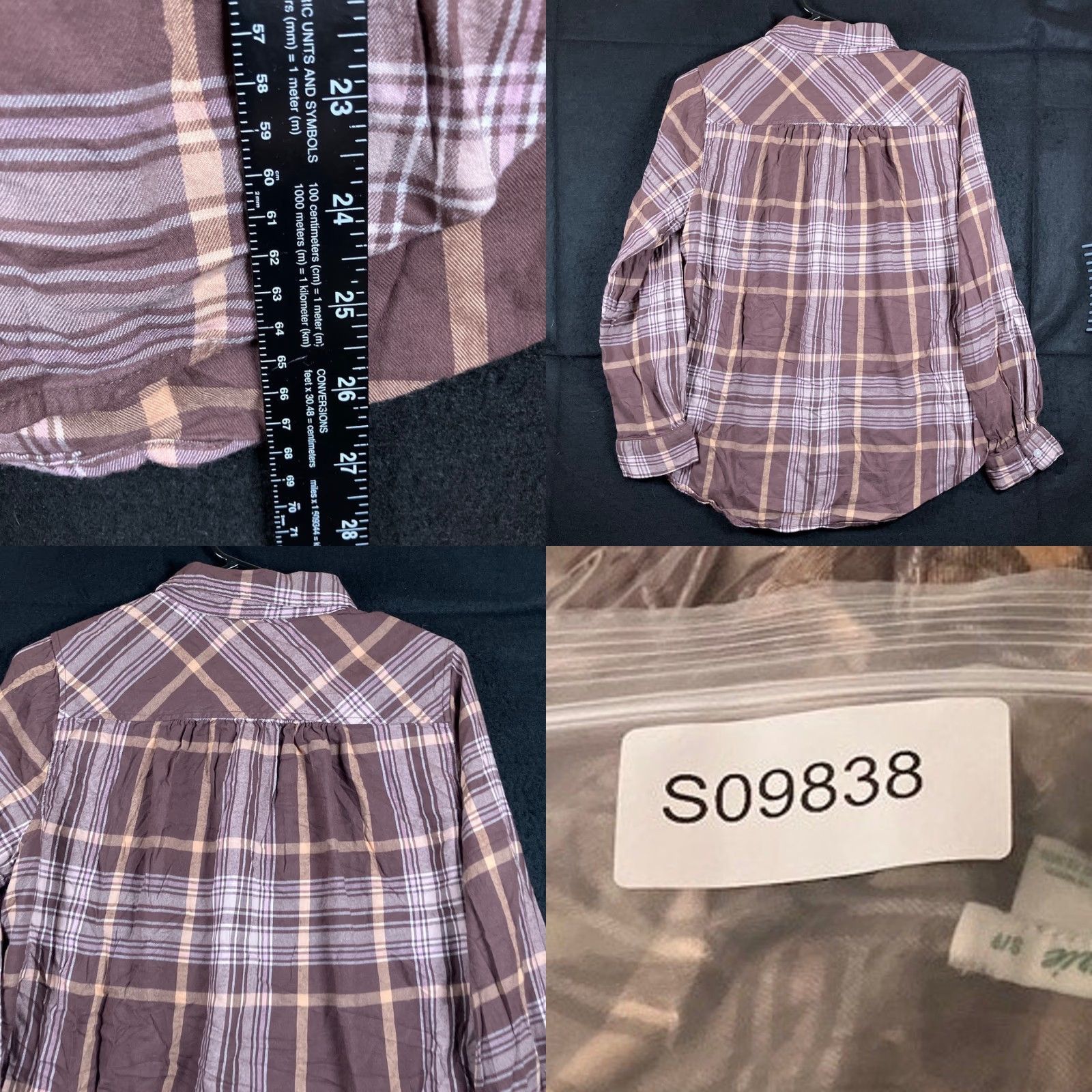 Vintage Aerie Womens Shirt Brown Plaid Collared Button-Down Long Sleeve Small Size S / US 4 / IT 40 - 8 Thumbnail