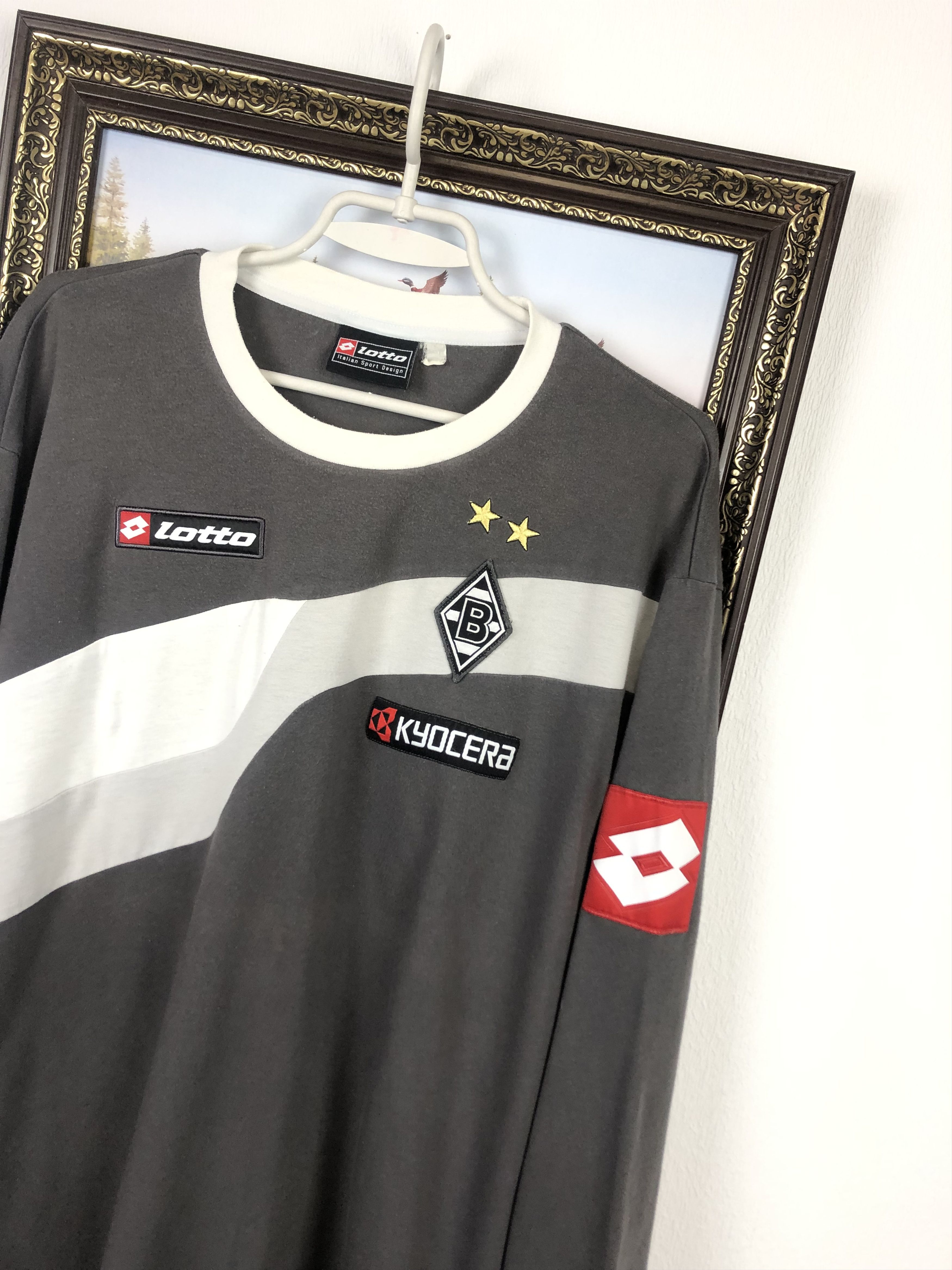 Lotto Sport Borussia Mönchengladbach Football Sweatshirt Shirt Soccer Size US XL / EU 56 / 4 - 4 Thumbnail