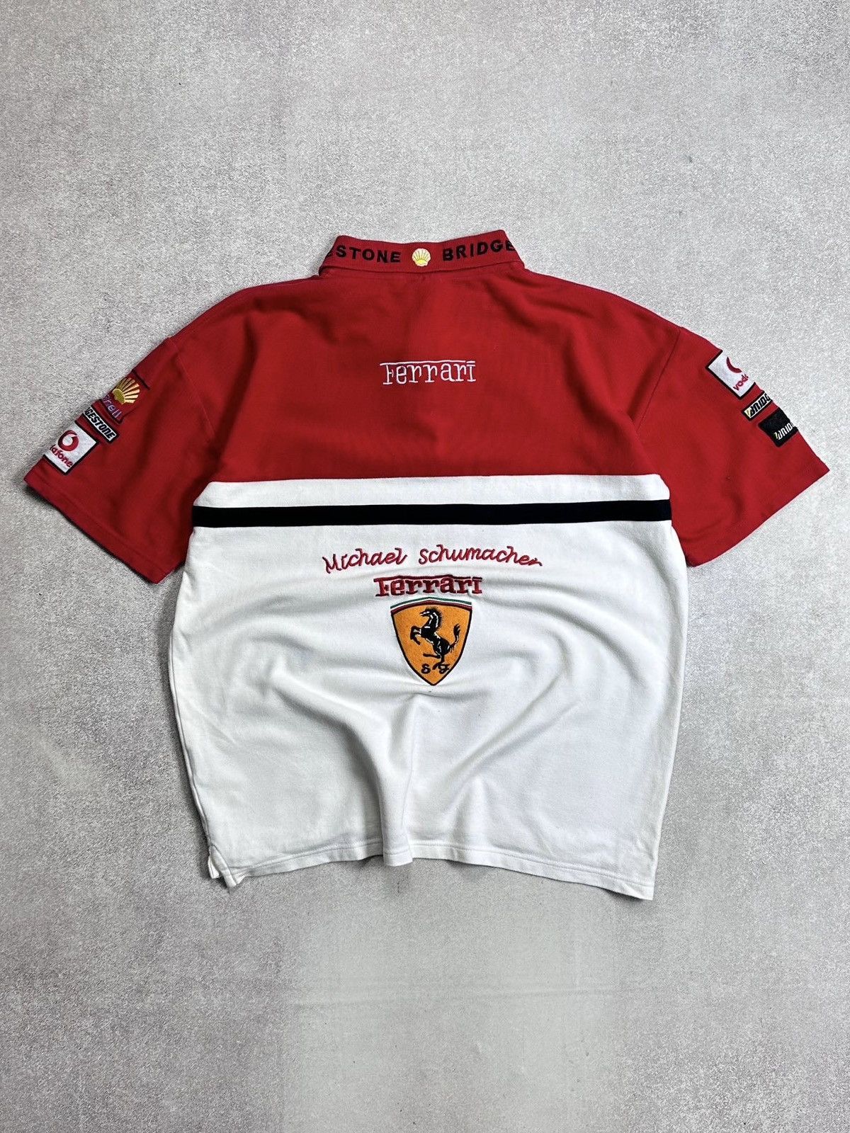 Ferrari Vintage 90s Ferarri F-1 Racing Polo Shirt M Size US M / EU 48-50 / 2 - 4 Thumbnail