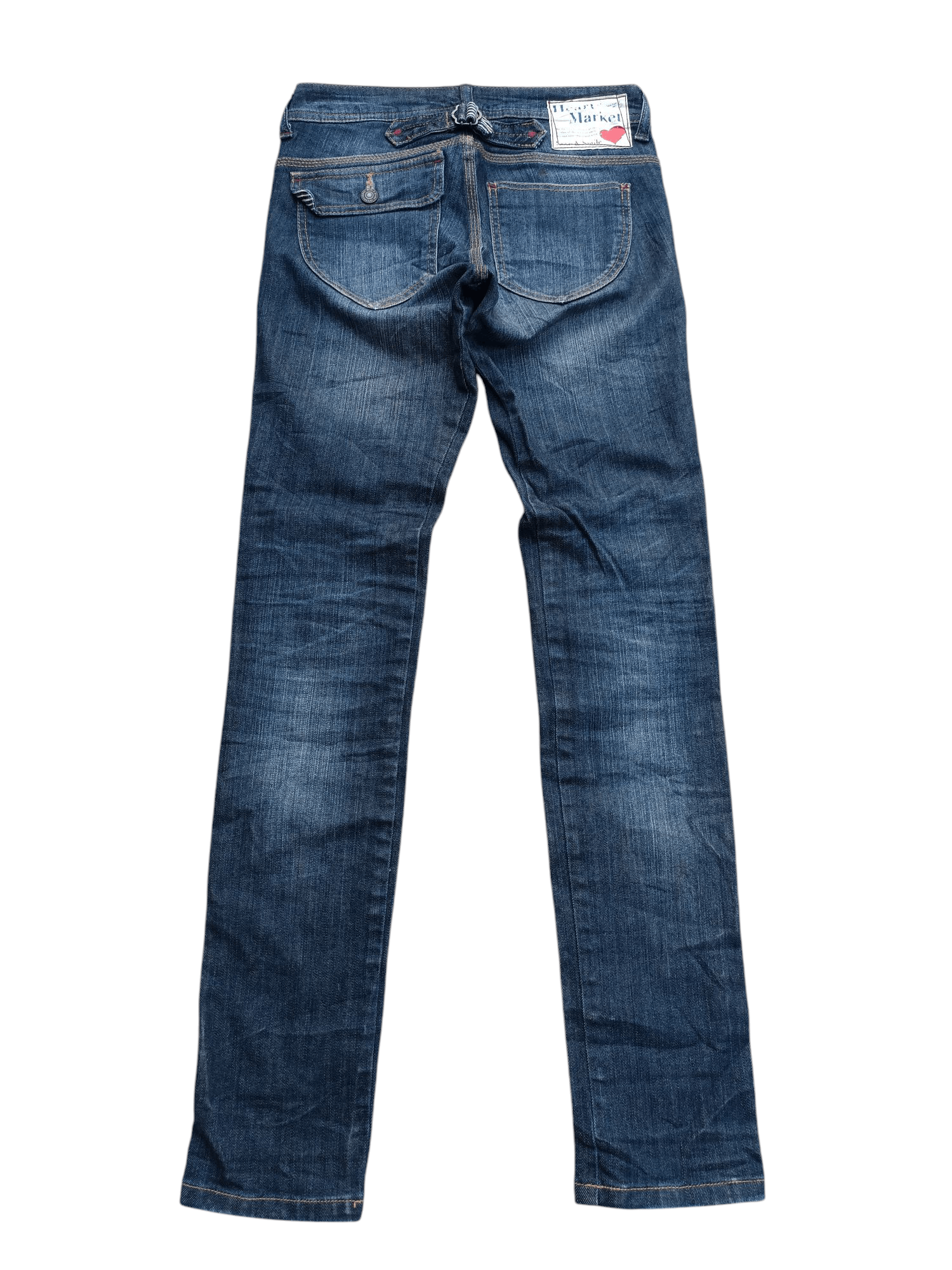 Japanese Brand Japanese 🇯🇵 Heart Market Slim Fit With Buckle Jeans E232 Size US 27 - 7 Thumbnail