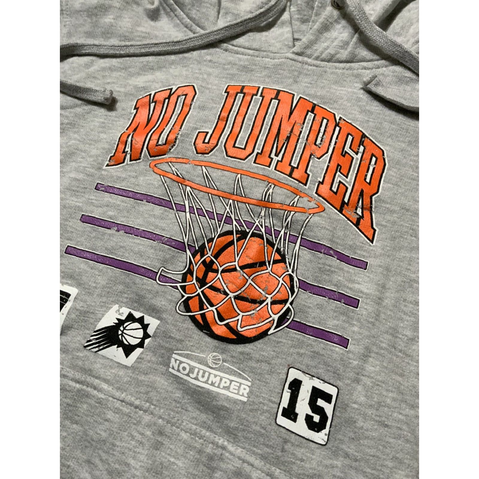 Vintage VINTAGE No Jumper Music Podcast Adam22 Talk Show Merch Basketball Grey Hoodie S Mens Size US S / EU 44-46 / 1 - 6 Thumbnail