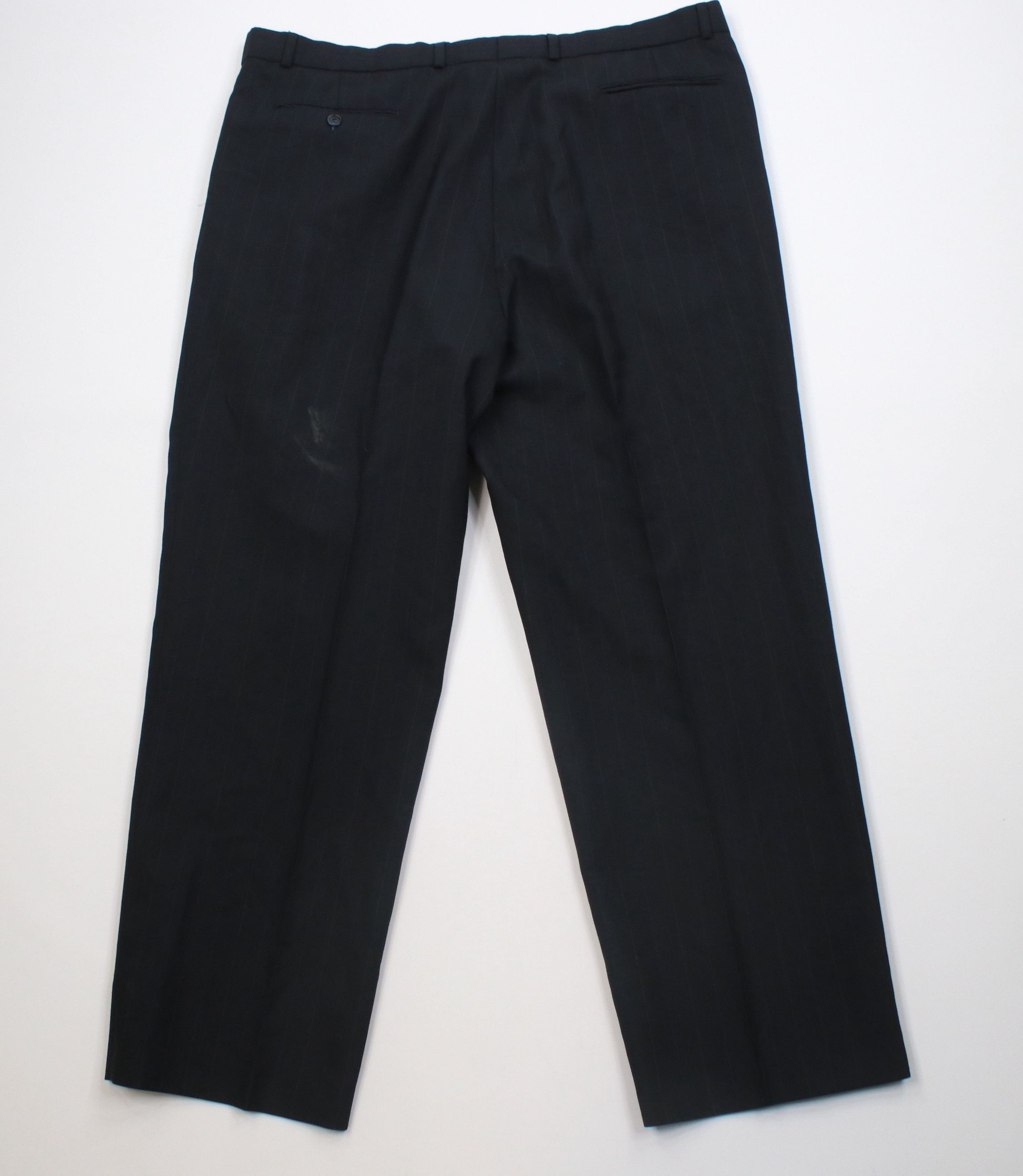 Vintage Vintage 90s Streetwear Knit Wide Leg Chino Pants Black Size US 42 / EU 58 - 8 Thumbnail