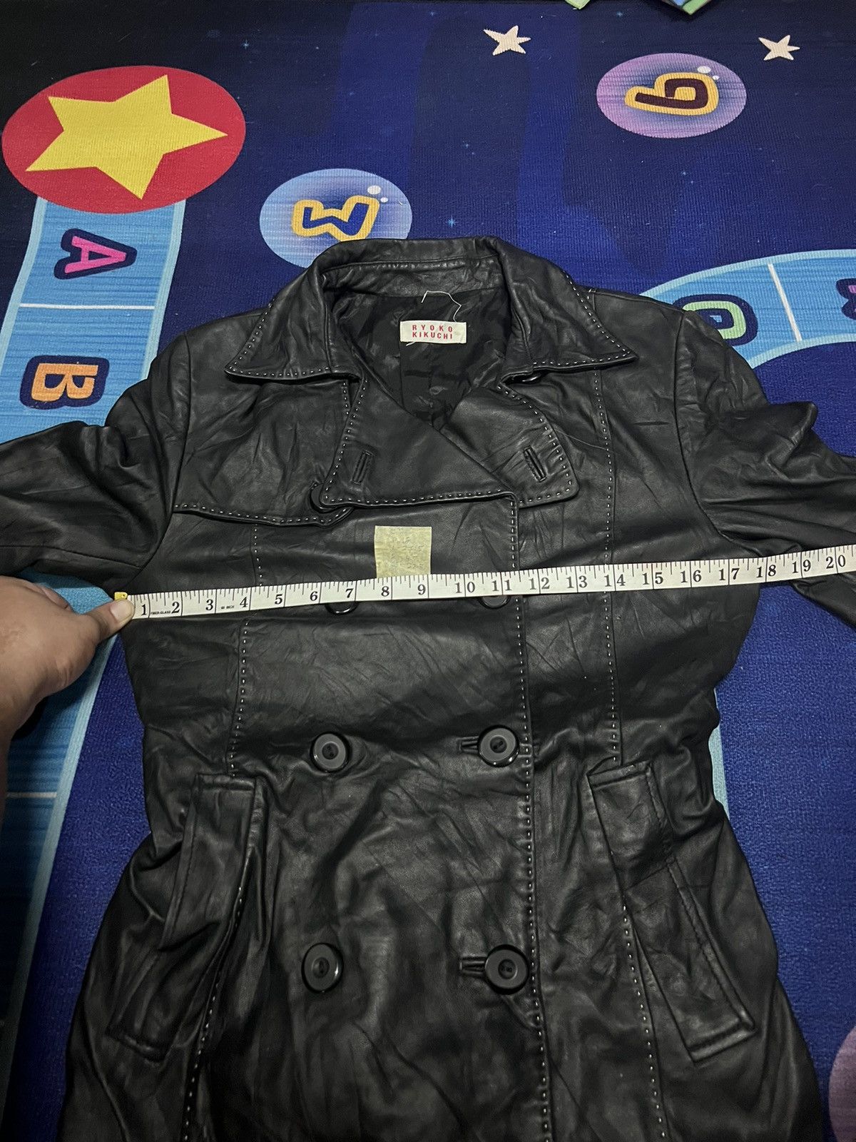 Japanese Brand × Vintage RYOKO KIKUCHI LEATHER JACKET Size XS / US 0-2 / IT 36-38 - 9 Thumbnail