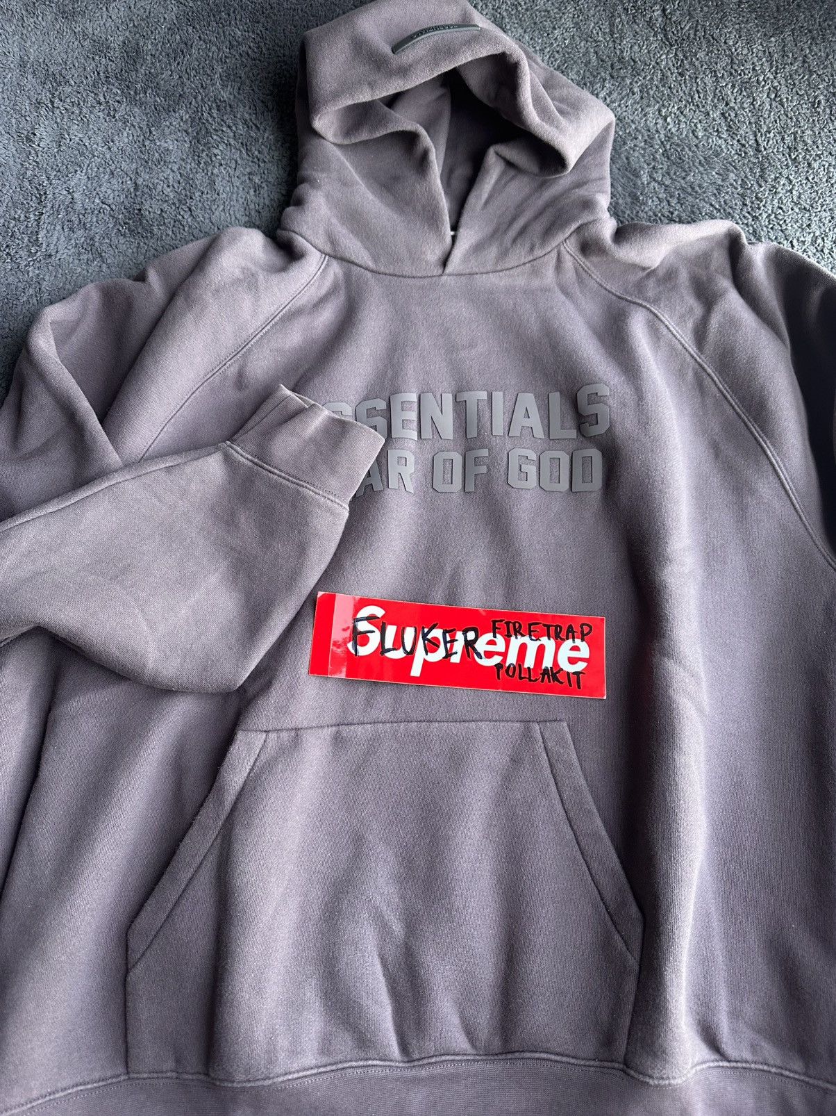 Essentials Bundle: Essentials Raglan hoodie & pants - Plum Size US XL / EU 56 / 4 - 11 Thumbnail