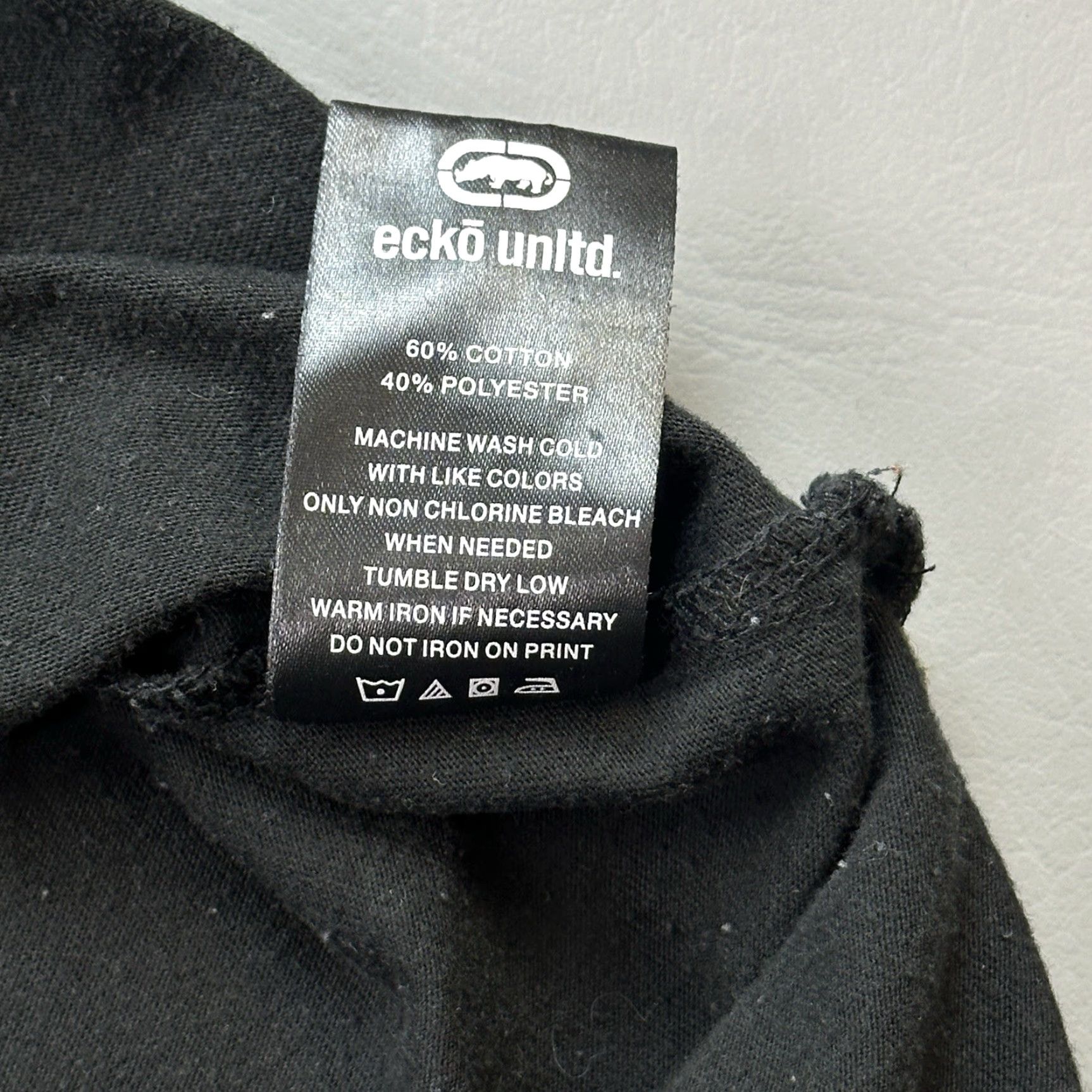 Ecko Unltd. VINTAGE Ecko Unltd Shirt Mens 2XL Black Camo Rhino Logo Hip Hop Skate Punk Y2K Size US XXL / EU 58 / 5 - 6 Thumbnail