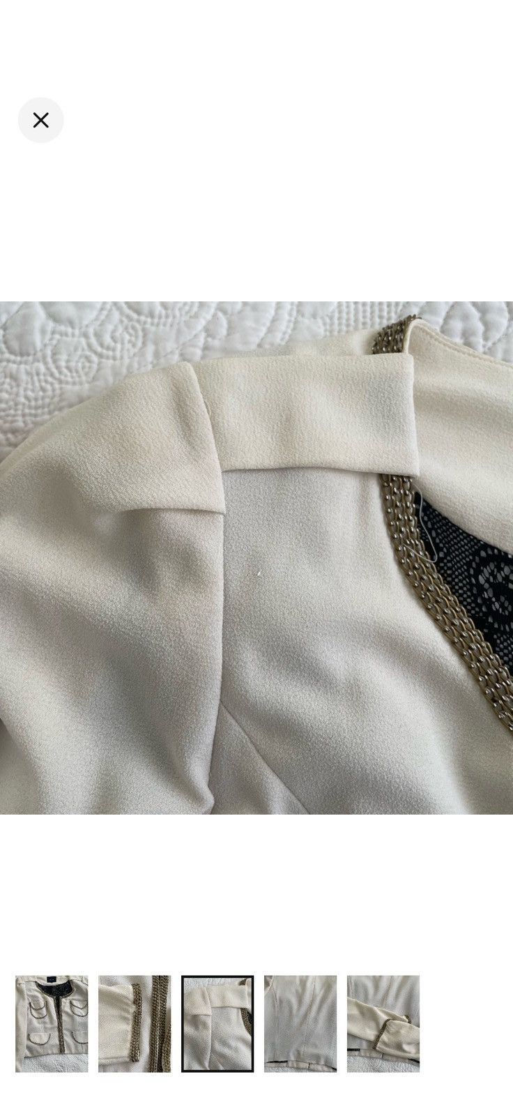 Other Cropped Blazer - chain trimmed sz Lrg Size L / US 10 / IT 46 - 3 Thumbnail