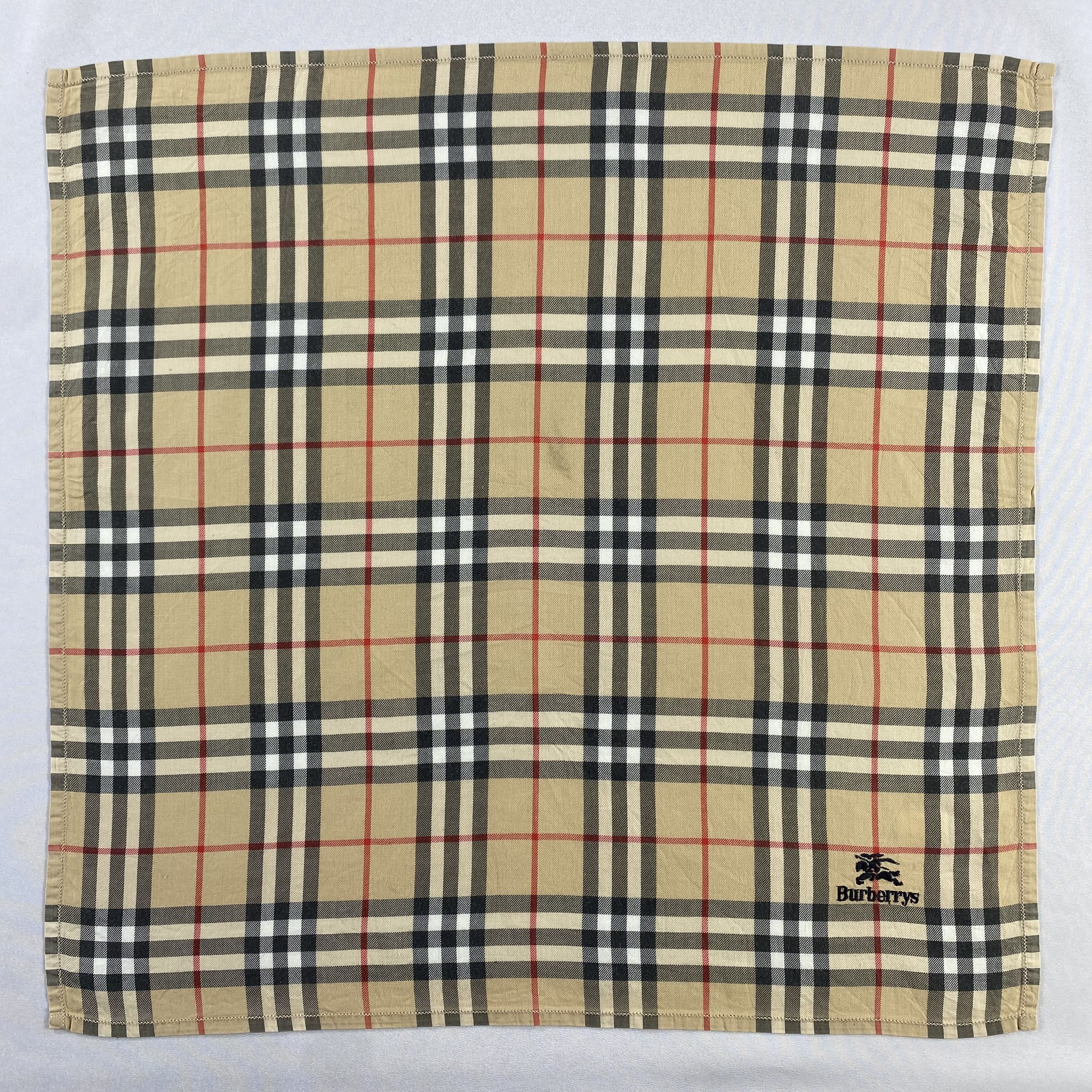 Burberry × Vintage Burberry Handkerchief / Neckerchief / Bandana-P1648 Size ONE SIZE - 1 Thumbnail