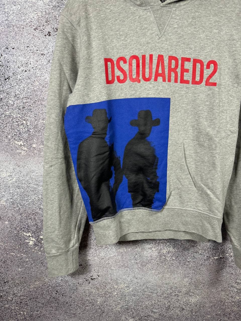 Dsquared2 × Vintage Dsquared2 Printed Logo Gray Hoodie Men's Small Size US S / EU 44-46 / 1 - 5 Thumbnail