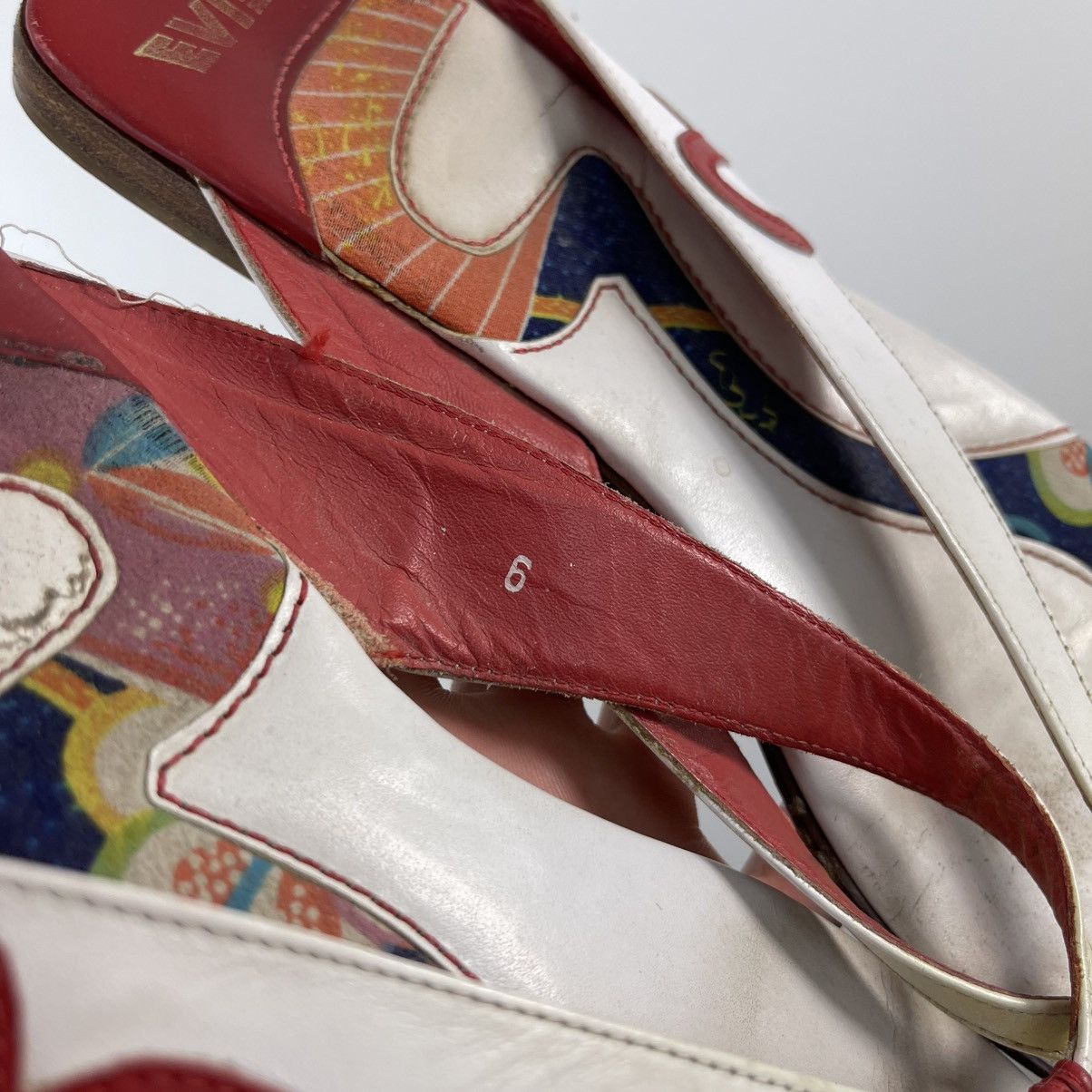 Evisu 00s Women’s Vintage Evisu Heels Shoes Flip Flops Y2K Size US 6 / IT 36 - 4 Thumbnail