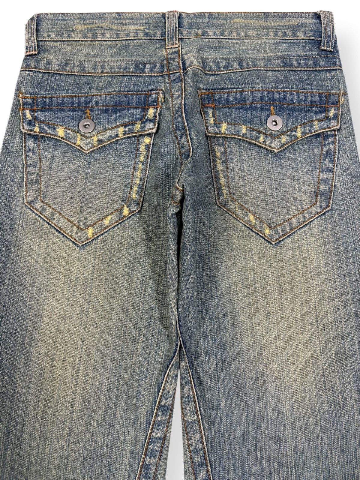 Tornado Mart Vintage Japanese Brand Rusty Mud Wash Flare Distressed Jeans Size US 31 - 9 Thumbnail