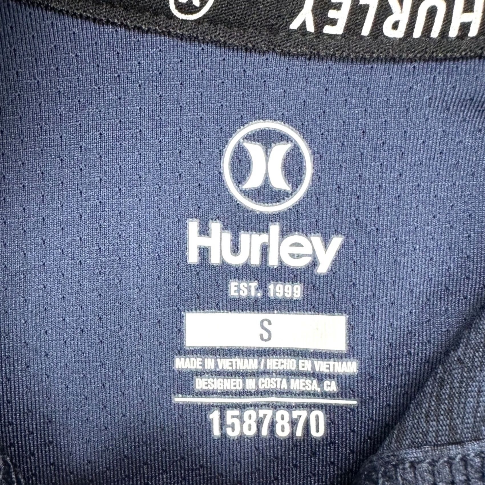 Hurley Hurley Mens Hoodie Shirt Small Blue Pullover Lightweight Long Sleeve Stretch NEW Size US S / EU 44-46 / 1 - 4 Thumbnail
