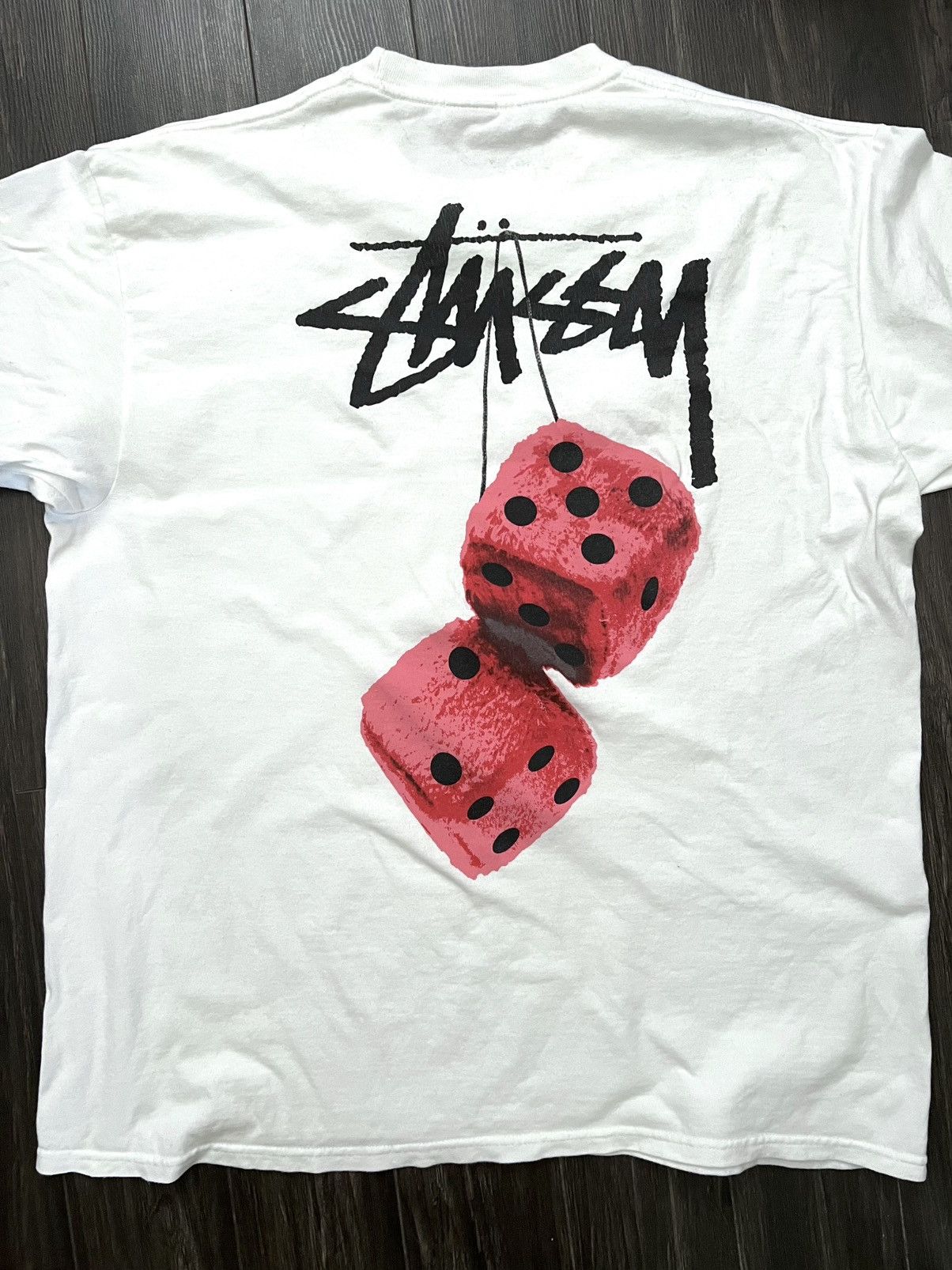 Stussy Stussy Fuzzy Dice Tee white XL Size US XL / EU 56 / 4 - 1 Thumbnail