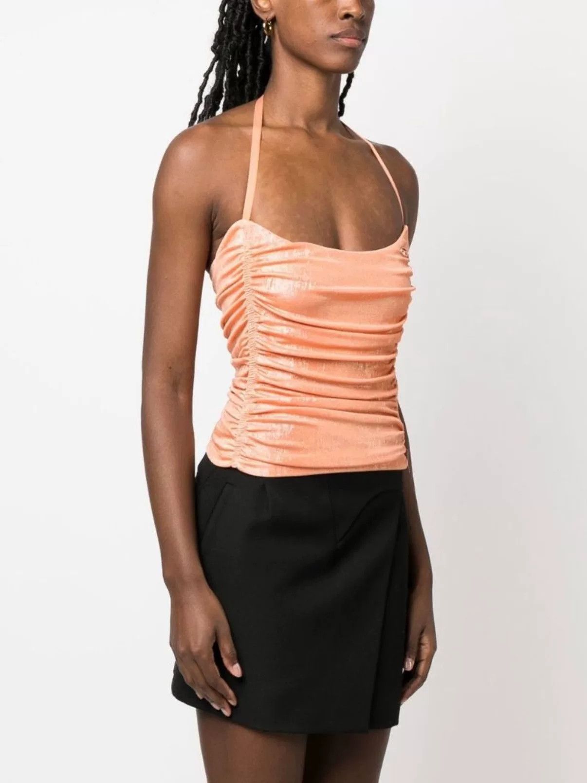 Diesel Diesel 23SS Gold Orange Halter Top Size S / US 4 / IT 40 - 1 Thumbnail
