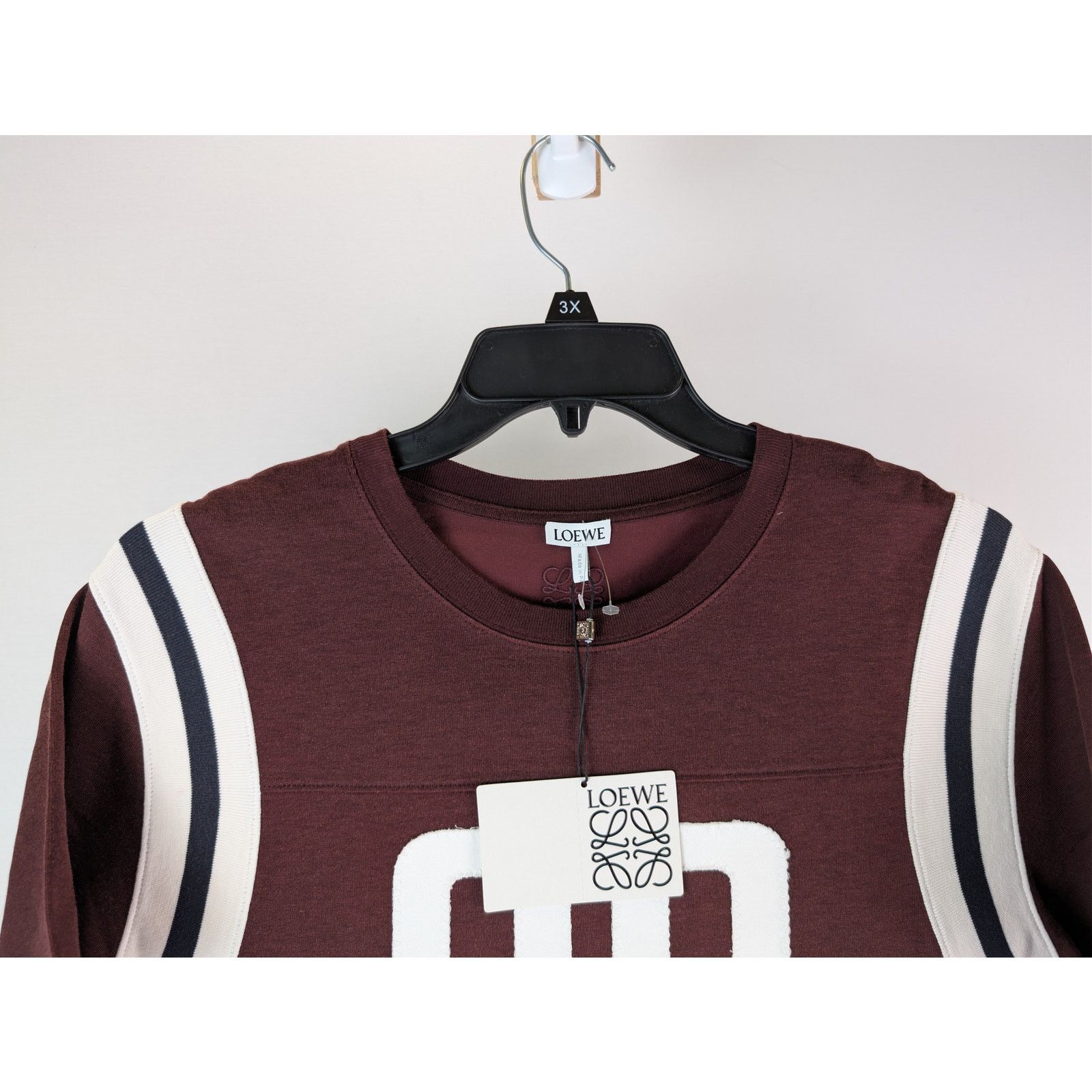 Loewe o1rshd1 '00' number regular-fit T-shirt in burgundy Size US S / EU 44-46 / 1 - 3 Thumbnail