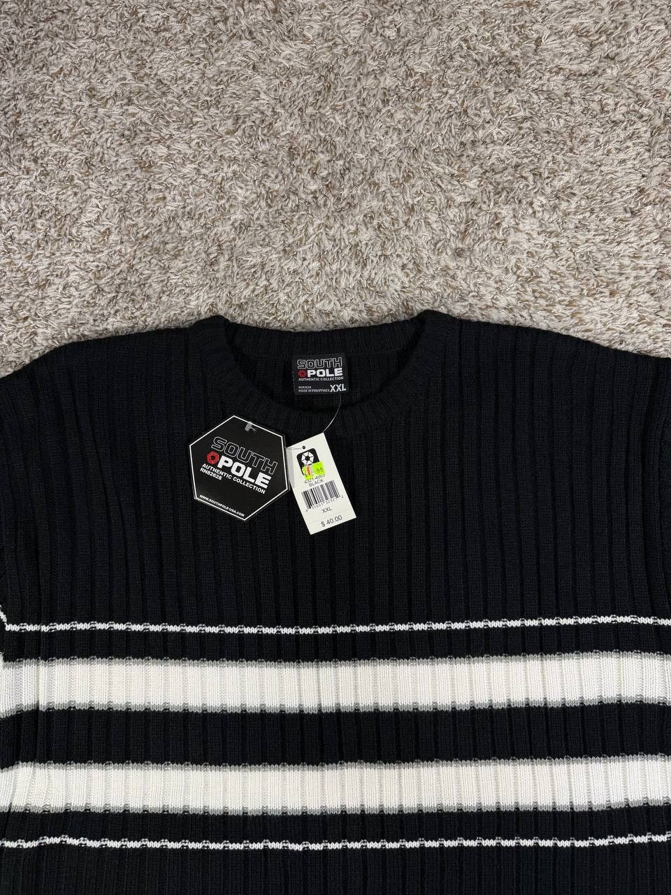 Southpole Southpole Y2K Streetwear Striped Knit Sweater Hip Hop Size US XXL / EU 58 / 5 - 2 Thumbnail