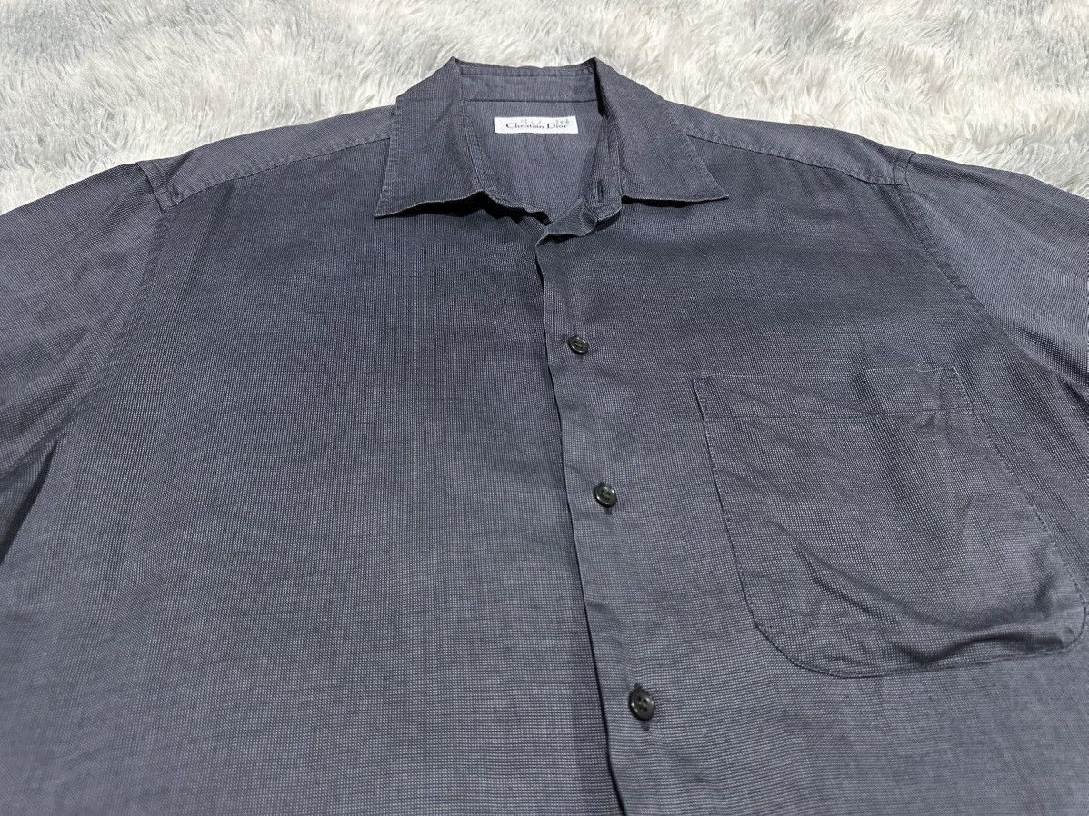 Dior 🔥80s Vintage Christian Dior Shirt Short Sleeve Size US L / EU 52-54 / 3 - 2 Thumbnail