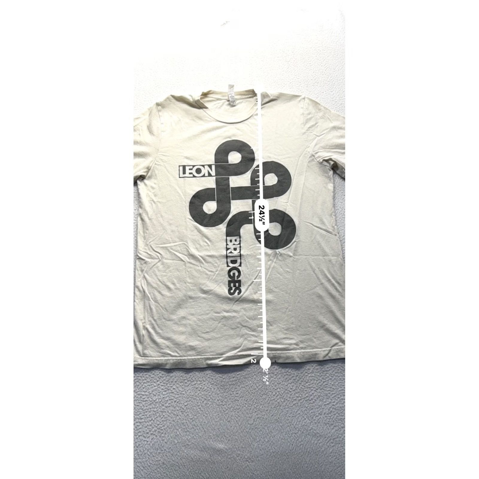 Vintage Leon Bridges Graphic Tee Bella + Canvas M 100% Cotton White Unisex Adults T-Shirt Mens Womens Friends 9308 Size M / US 6-8 / IT 42-44 - 6 Thumbnail