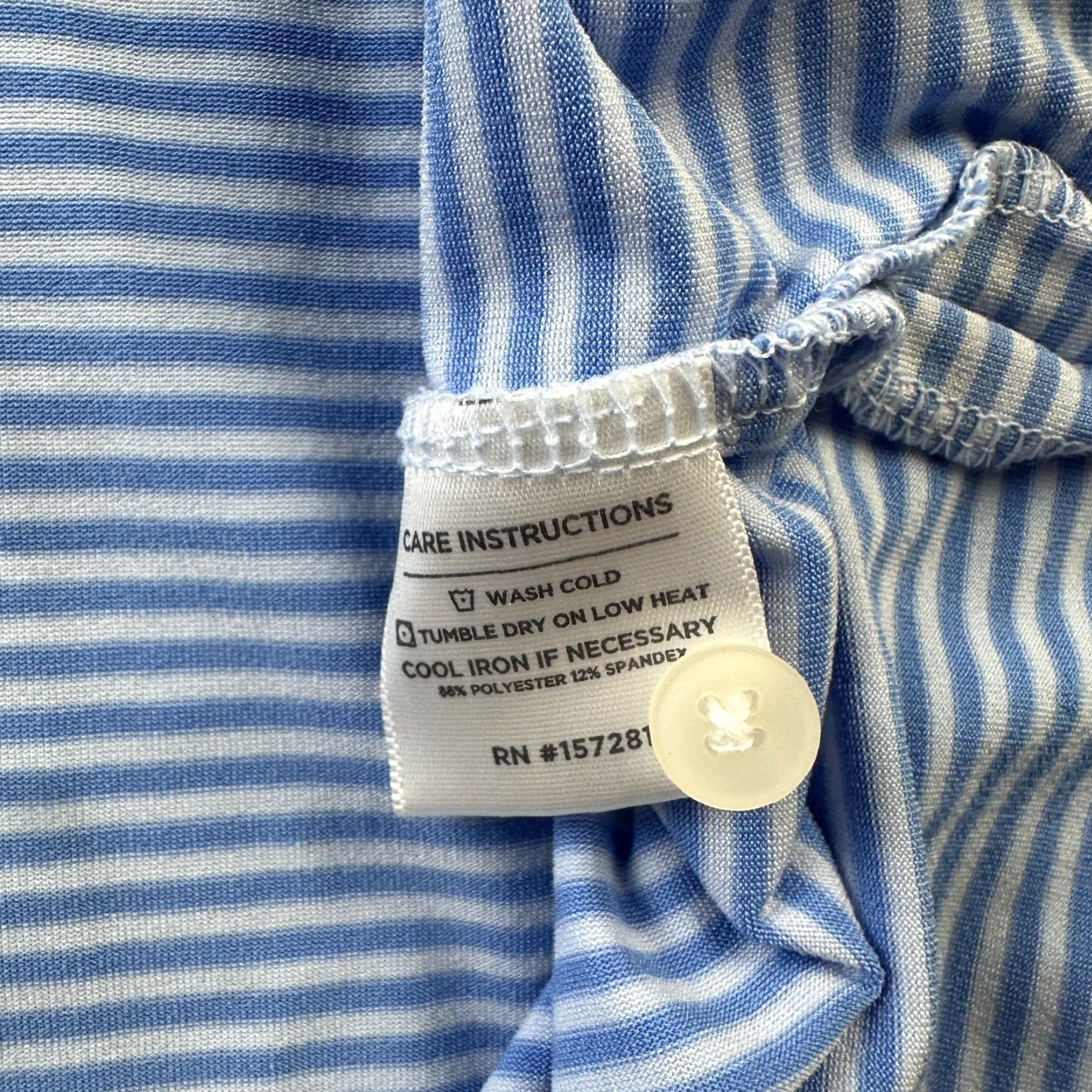 Mizzen+Main Mizzen+Main Polo Shirt Mens 2XL Blue Stripe Trim Fit Stretch Performance Golf Rugby Short Sleeve Collared Button 2XL Mens Size US XXL / EU 58 / 5 - 6 Thumbnail