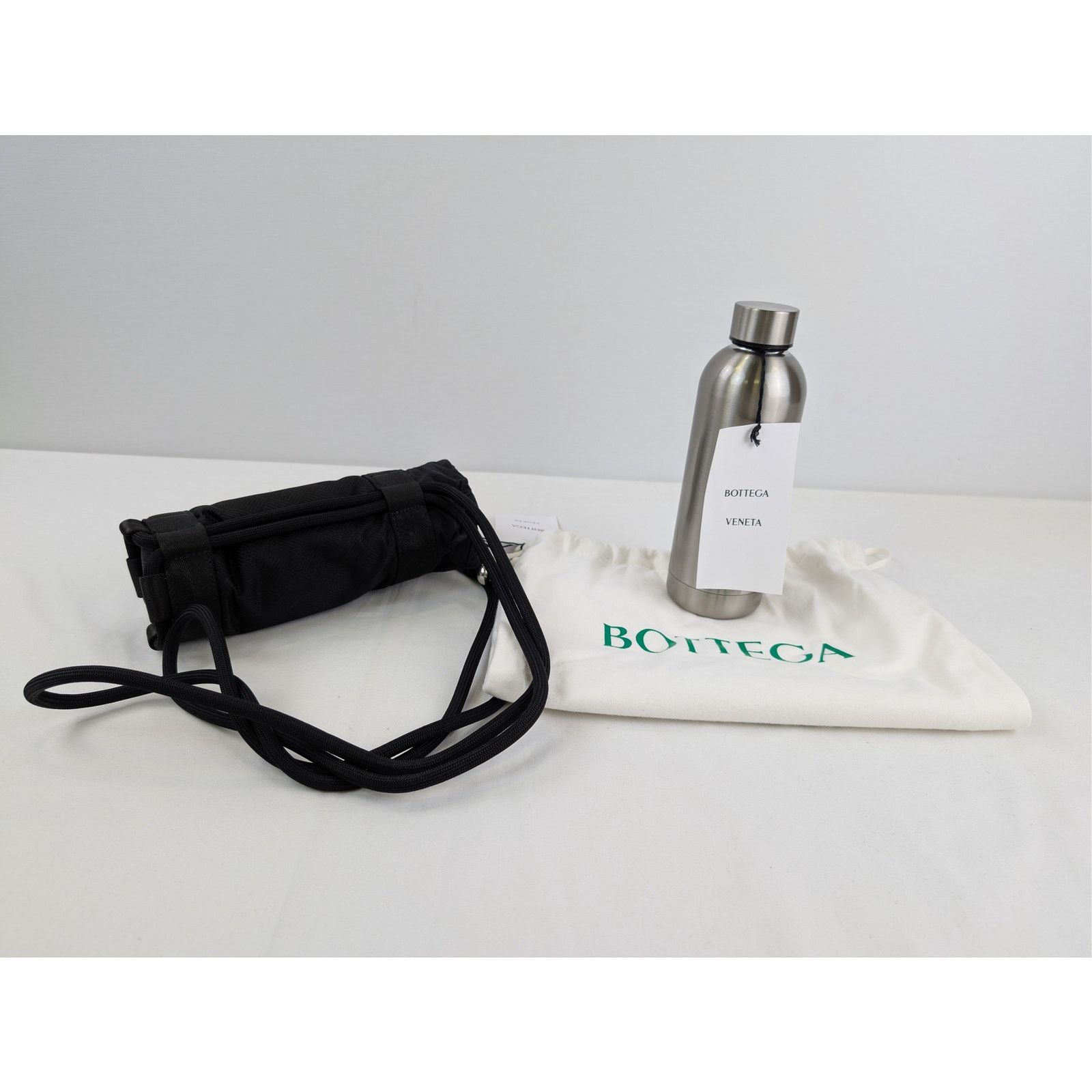 Bottega Veneta o1rshd1 Size: OS / Jacquard Hiking Cord Water Bottle Silver Size ONE SIZE - 12 Thumbnail