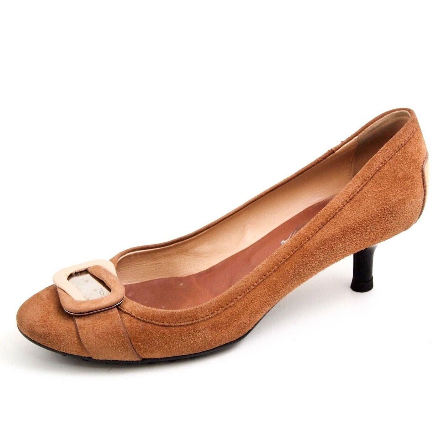 Tod's Tod's Heels Brown Suede Womens US 7 EU 37 Size US 7 / IT 37 - 1 Thumbnail