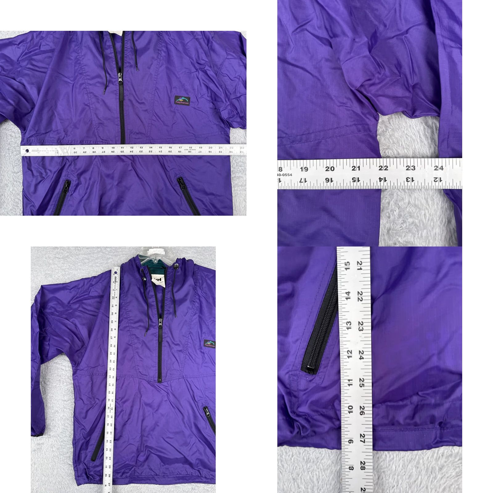 Helly Hansen Helly Hansen Sweater Adult Small Purple Pullover Windbreaker 1/4 Zip Nylon Shell Hood Mens Size US S / EU 44-46 / 1 - 8 Thumbnail