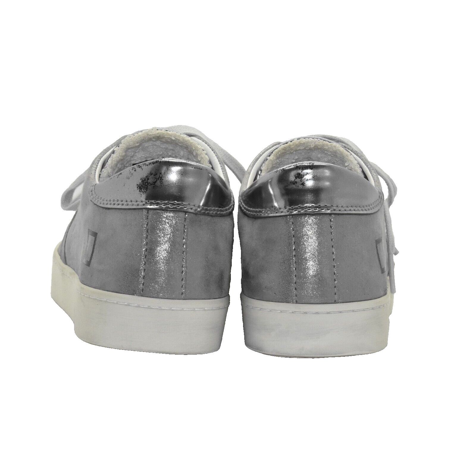 D.A.T.E. D.A.T.E. Stardust Silver Nubuck Leather Sneakers Sz 6.5 EU37 Size US 6.5 / IT 36.5 - 4 Thumbnail