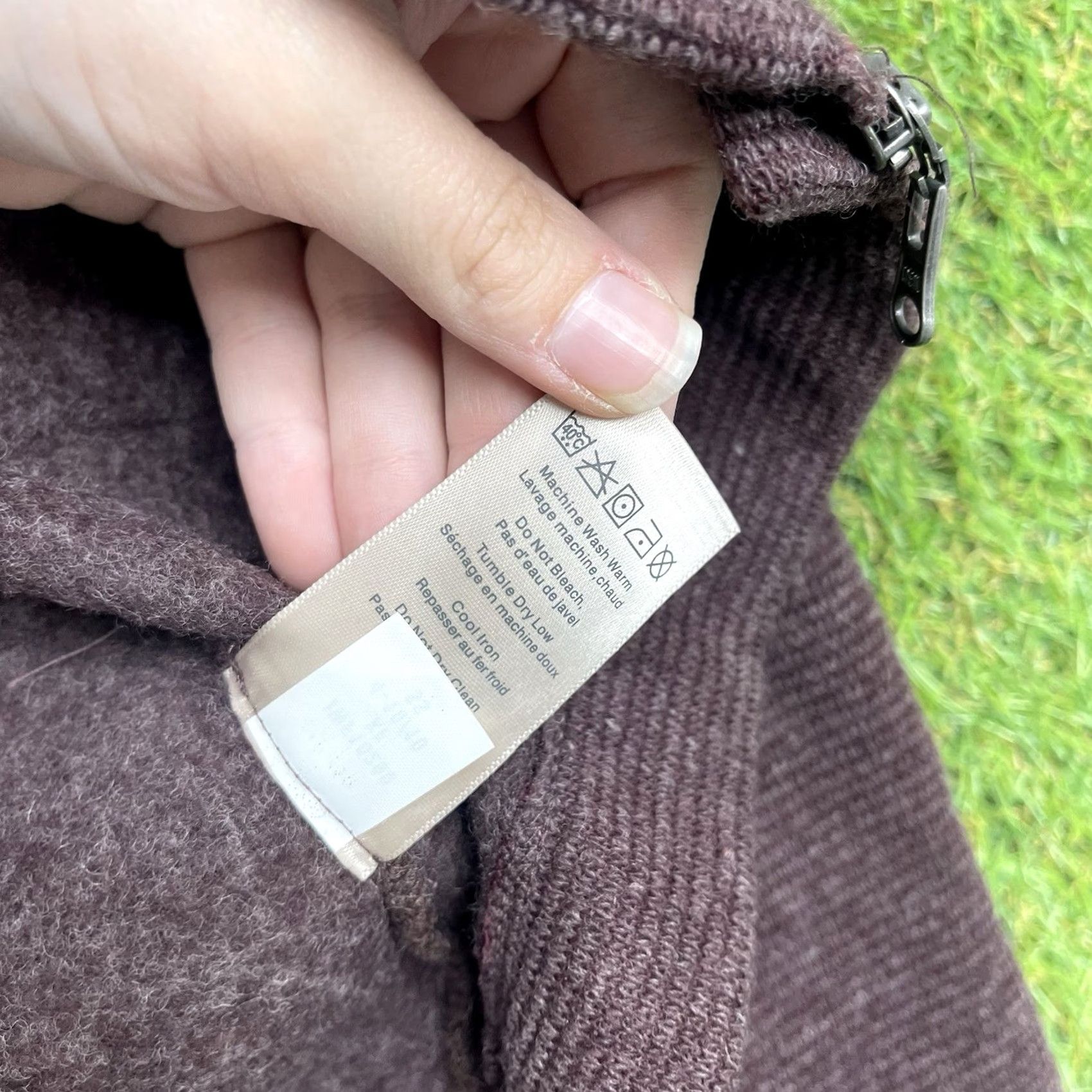 Merrell Merrell Jacket Womens Medium Wool Blend Full Zip Outdoor Gorpcore Warm Hiking Purple Wool Blend Lining Zip Pockets Logo Size M / US 6-8 / IT 42-44 - 4 Thumbnail