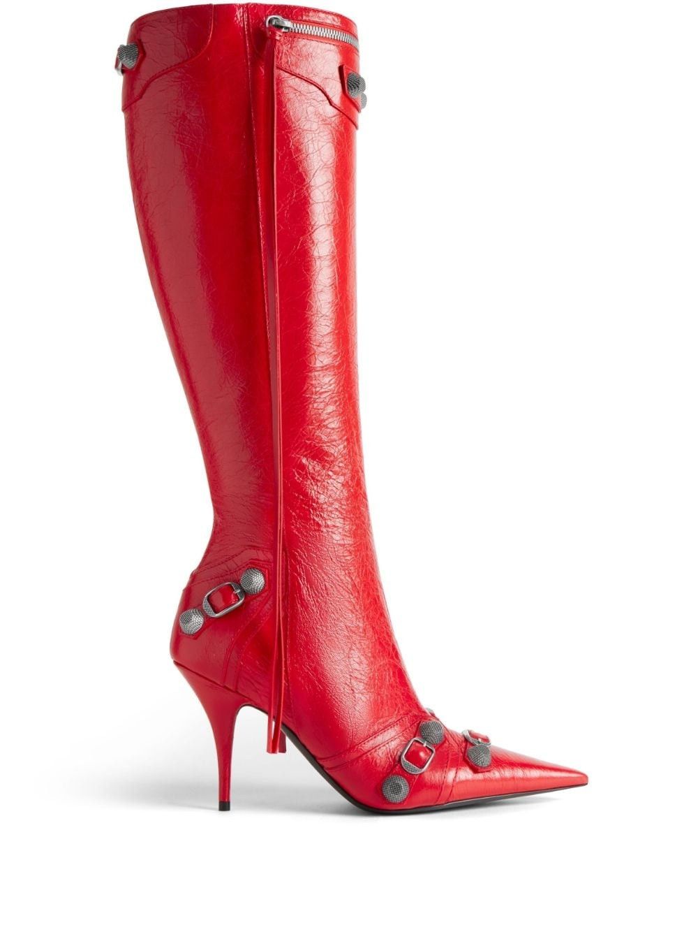Balenciaga oc11z0825 Cagole 90mm Boots in Red Size US 11 / IT 41 - 1 Thumbnail
