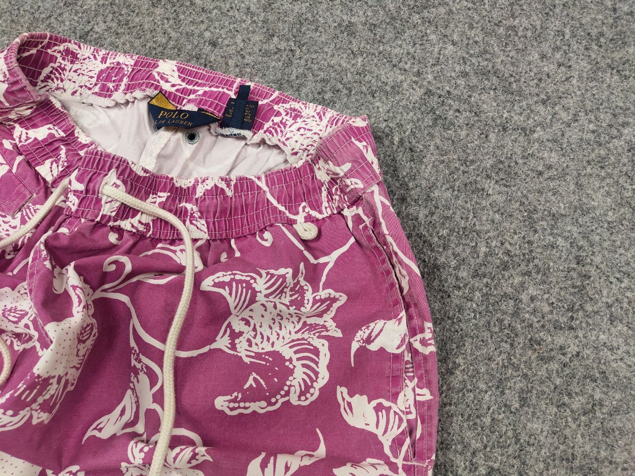 Polo Ralph Lauren Polo Ralph Lauren Pink Flowers Canvas Nylon Shorts Vintage Size US 32 / EU 48 - 4 Thumbnail
