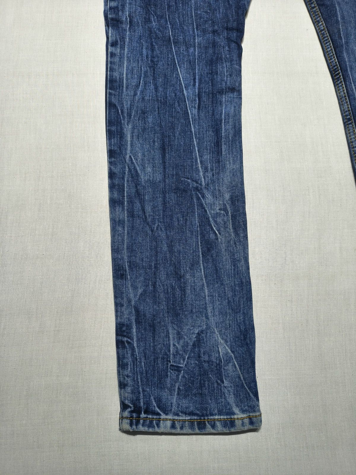 Japanese Brand INSANE KARAKURI STYLE EMBROIDERY JIZO JAPANESE JEANS (022) Size 36" / US 14 / IT 50 - 12 Thumbnail