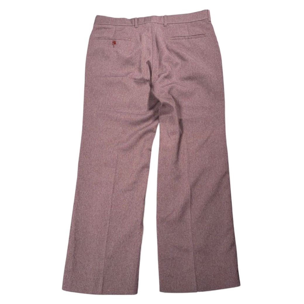 Levi's VINTAGE Levi's Dress Pants Mens 35x29 Brown Slacks Flare 70s Action Talon Zip Hook & Eye Size US 35 - 2 Thumbnail