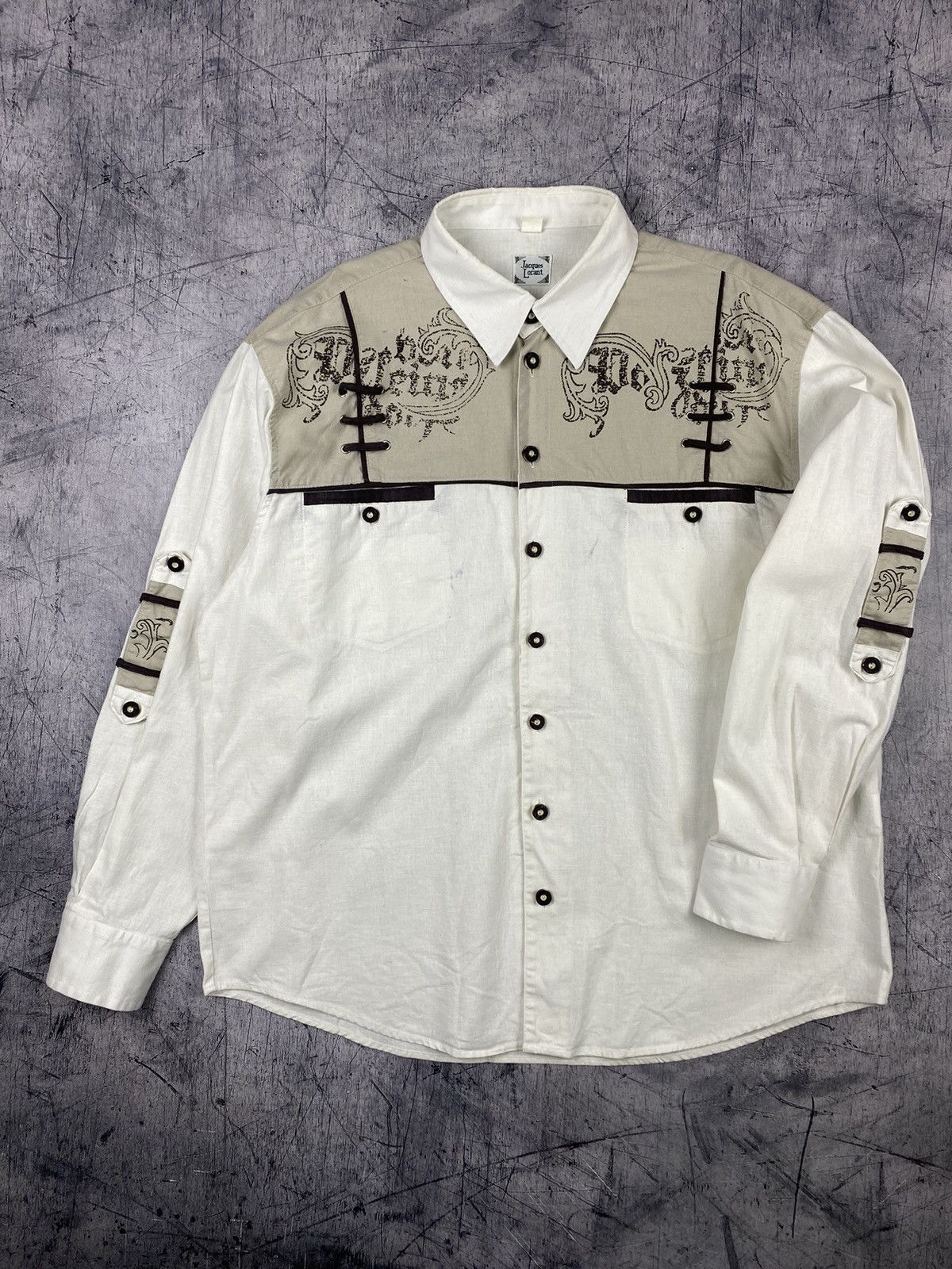 Other Vintage Cowboy Western Style Crazy Button Up Shirt Size L Size US L / EU 52-54 / 3 - 2 Thumbnail