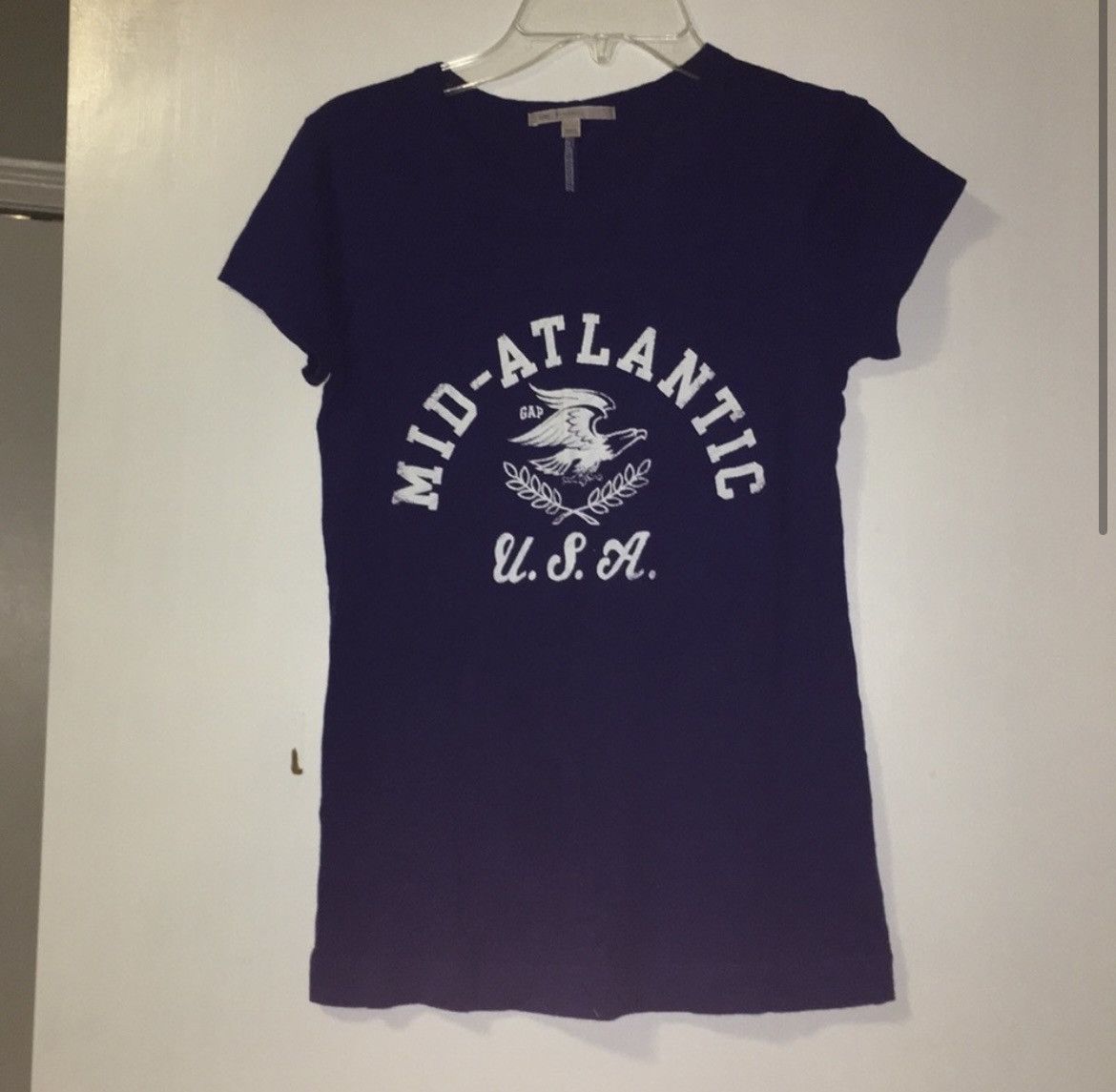 Gap GAP Navy Blue Graphic Tee Size XS / US 0-2 / IT 36-38 - 1 Preview
